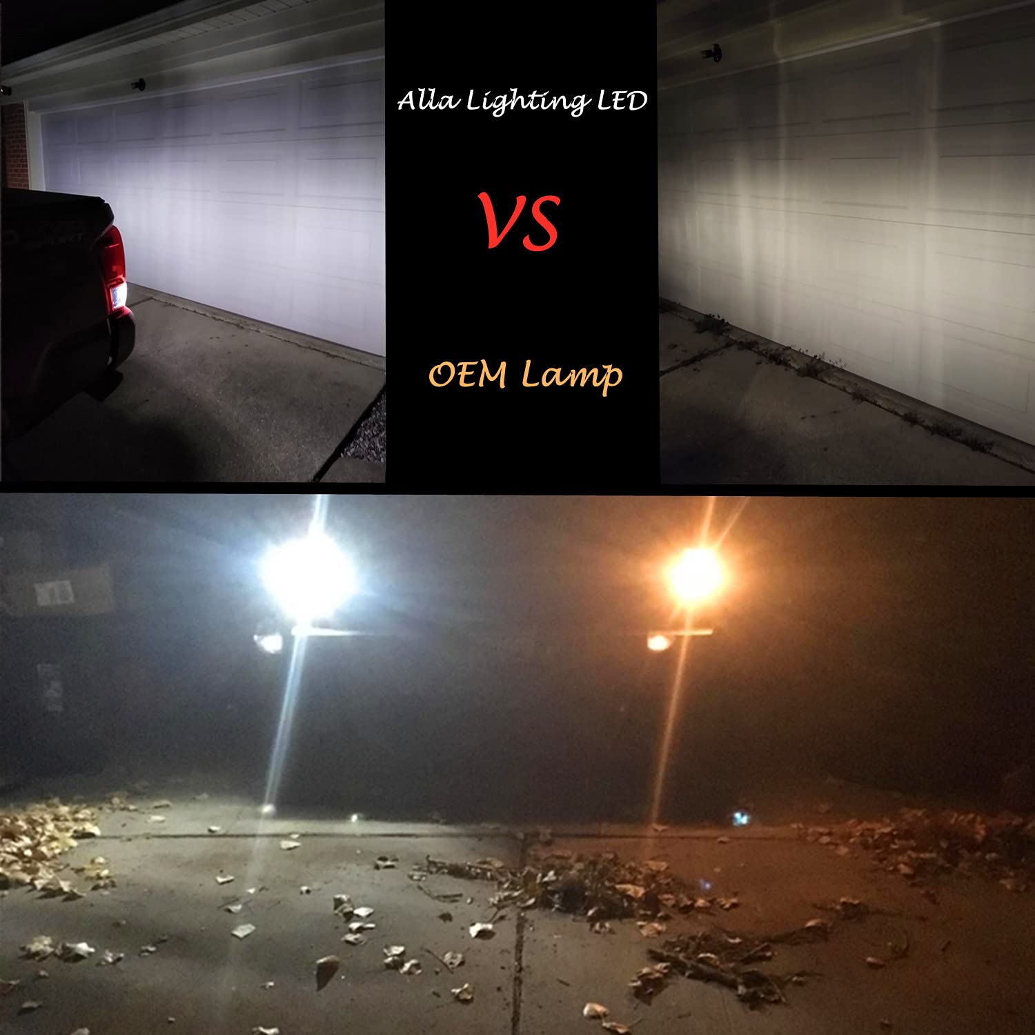 Alla Lighting 912 921 Led Bulbs For Back-Up Reverse Lights, 6000K Xenon White Can-Bus 4014 30-Smd T10 T15 906 W16W 921K 922, 360