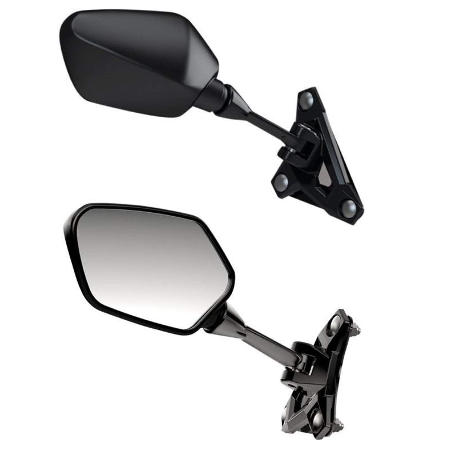 Polaris Snowmobile Mirrors - Black AXYS Design for Enhanced Visibility