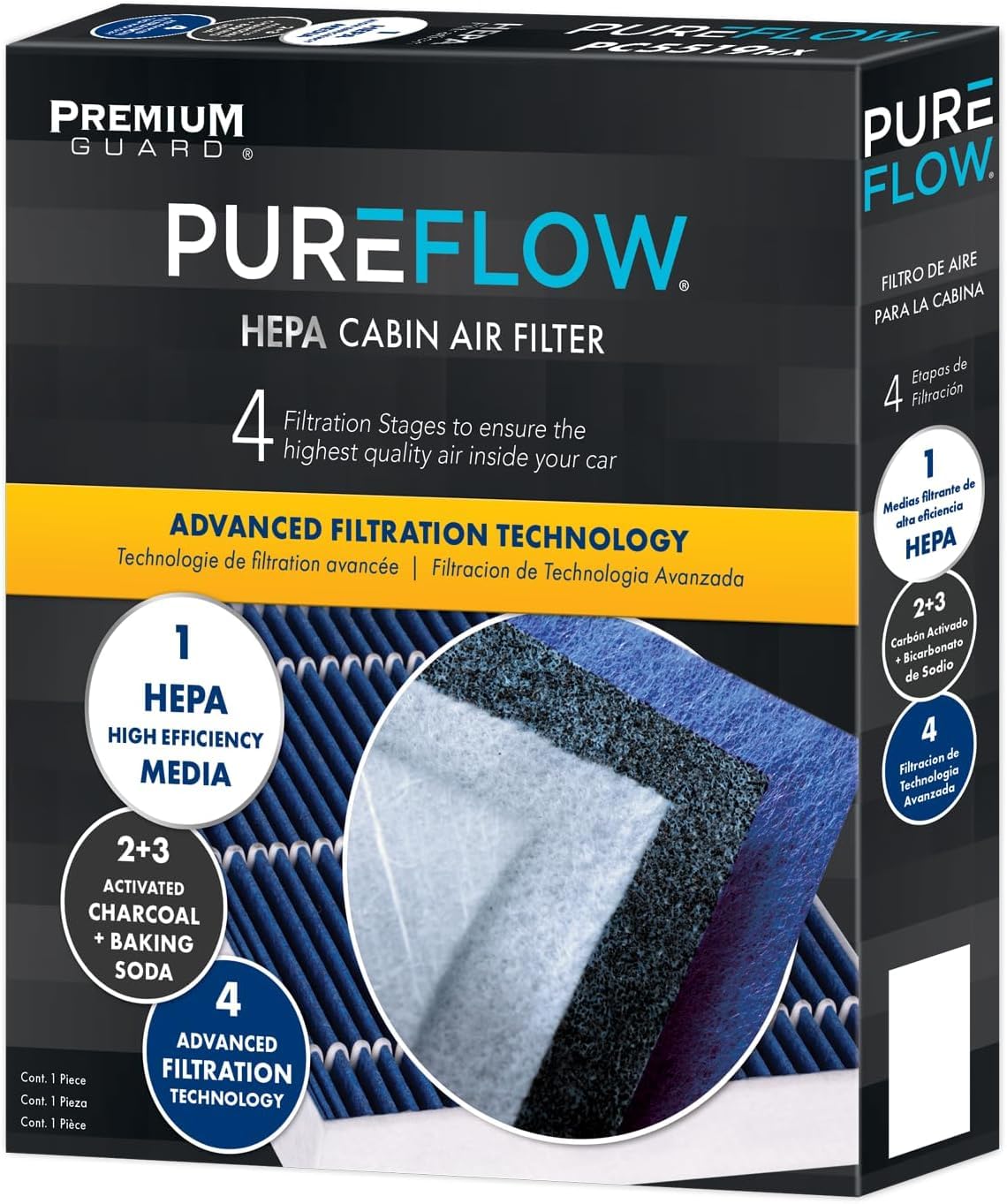 Pureflow Hepa Cabin Air Filter Pc99238Hx|Fits 2023-21 Chrysler Grand Caravan,2023-17 Pacifica
