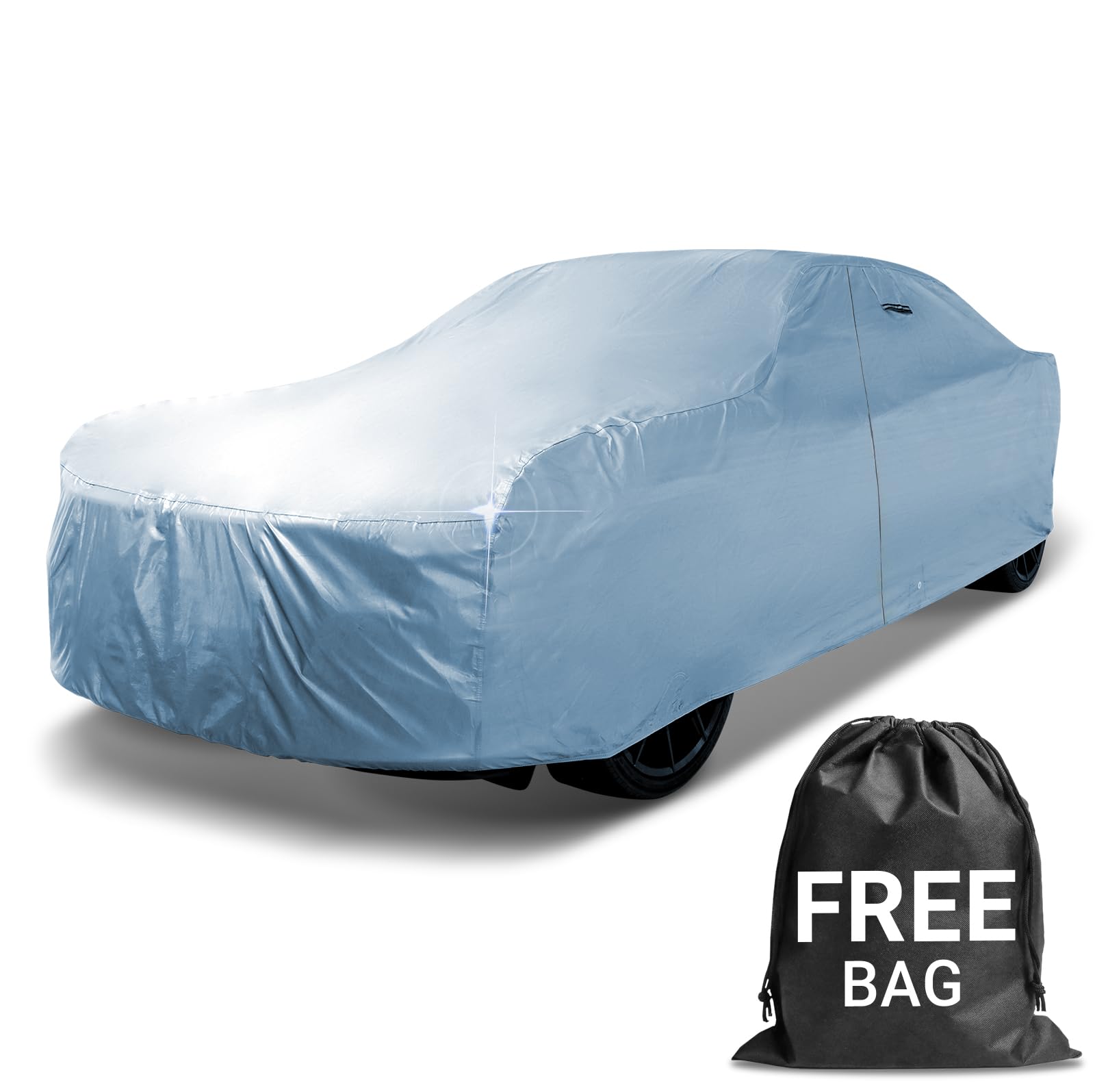 Icarcover Fits: [Plymouth Duster] 1973-1976 Premium Full Car Cover Waterproof All Weather Resistant Custom Outdoor Indoor Sun Sn