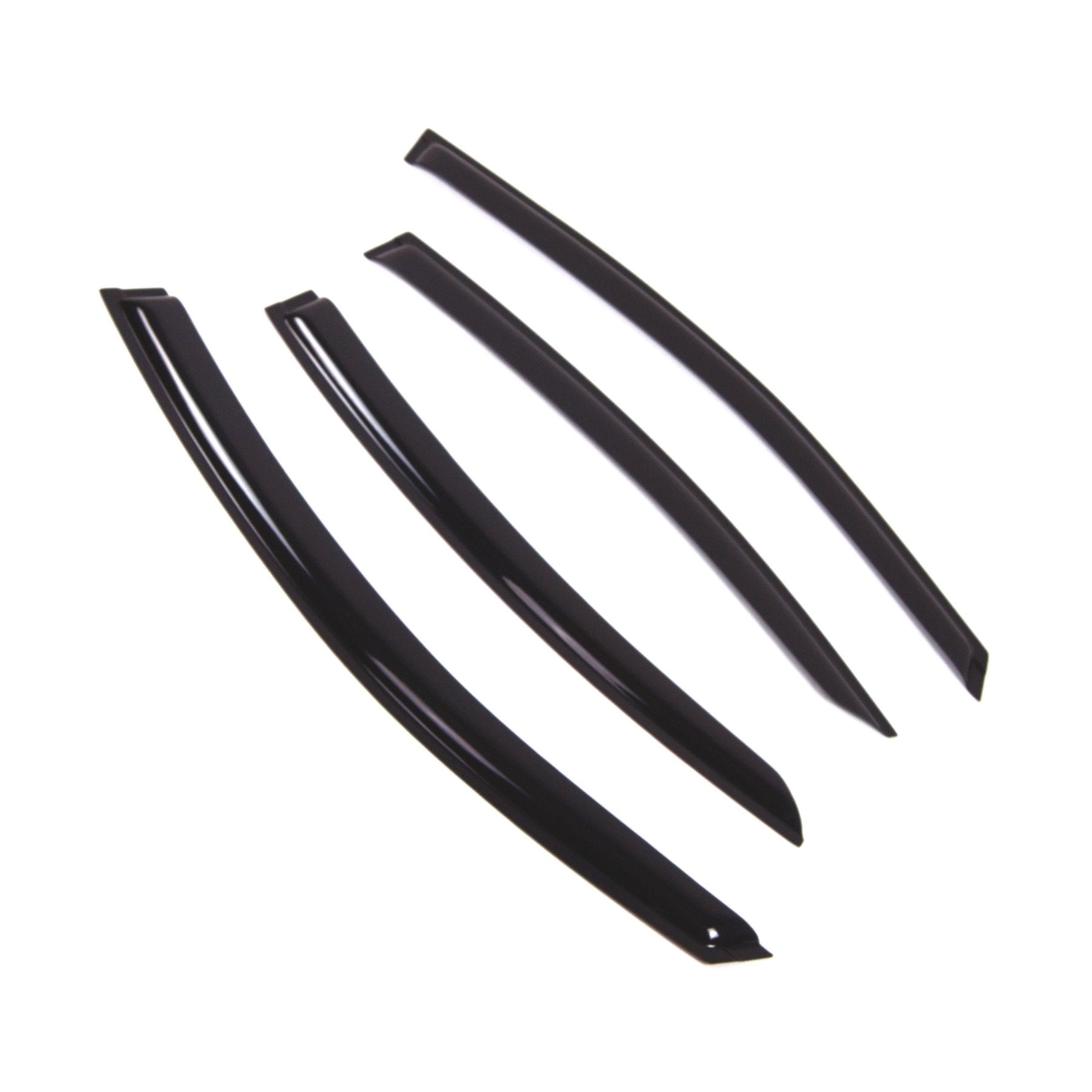 Tuningpros Wd2-844B Dark Smoke 4 Pcs Set Window Visor (Outside Mount) Deflector Rain Guard Compatible With 2017-2018 Subaru Lega