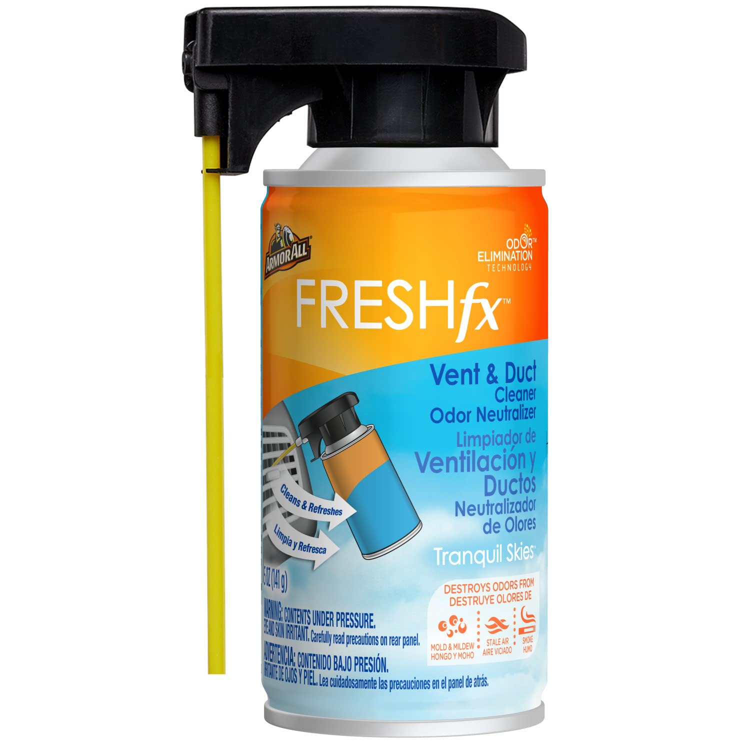 Armor All Car Air Freshener and Cleaner, Odor Eliminator Spray for Cars, Trucks, Freshfx Tranquil Skies, 5 Fl Oz Each