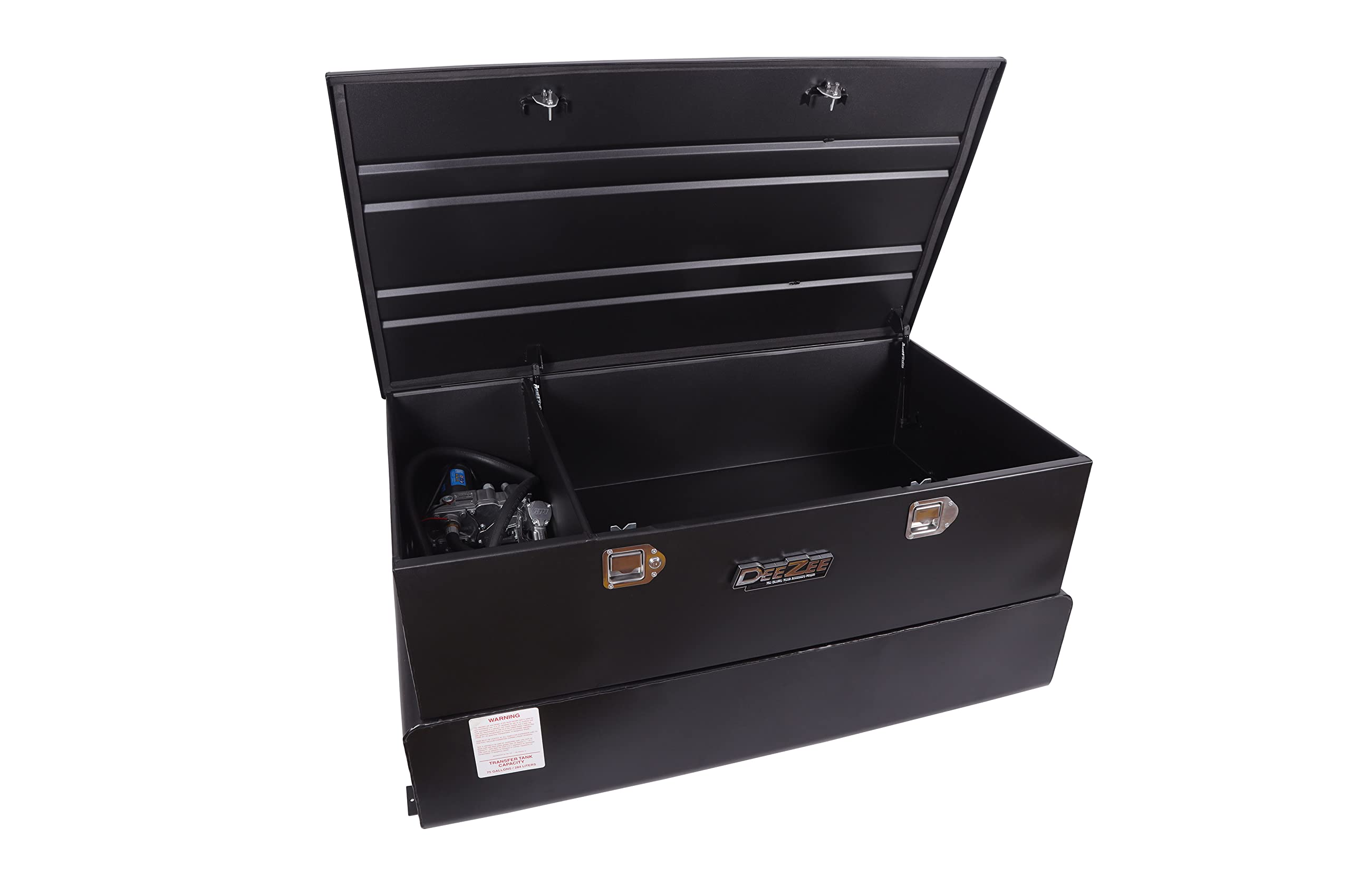 Dee Zee Dz92856Sb 75 Gallon Black Steel Combo Transfer Tank With Pump