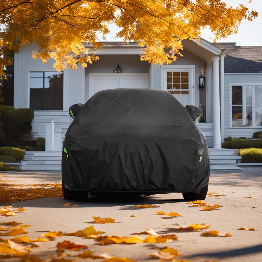 Morhept Car Cover Custom Fit For Toyota Corolla, Waterproof All Weather Full Exterior Cover Rain Snow Uv Protection Cover With D
