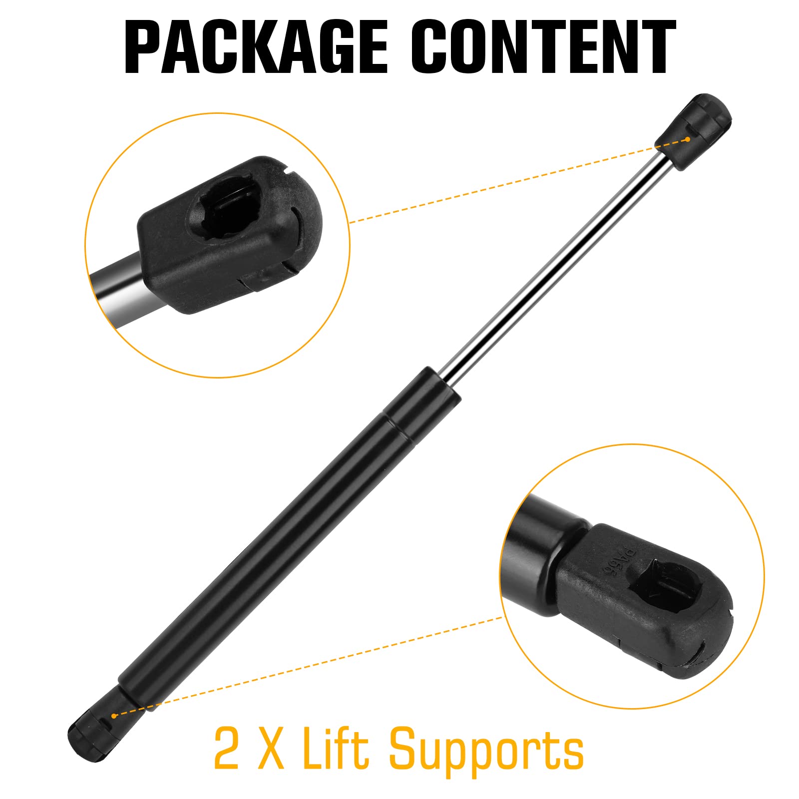 Rear Trunk Lift Support Shocks for Dodge Challenger 2008-2018 Gas Spring Strut Rod 6657 2 Pcs