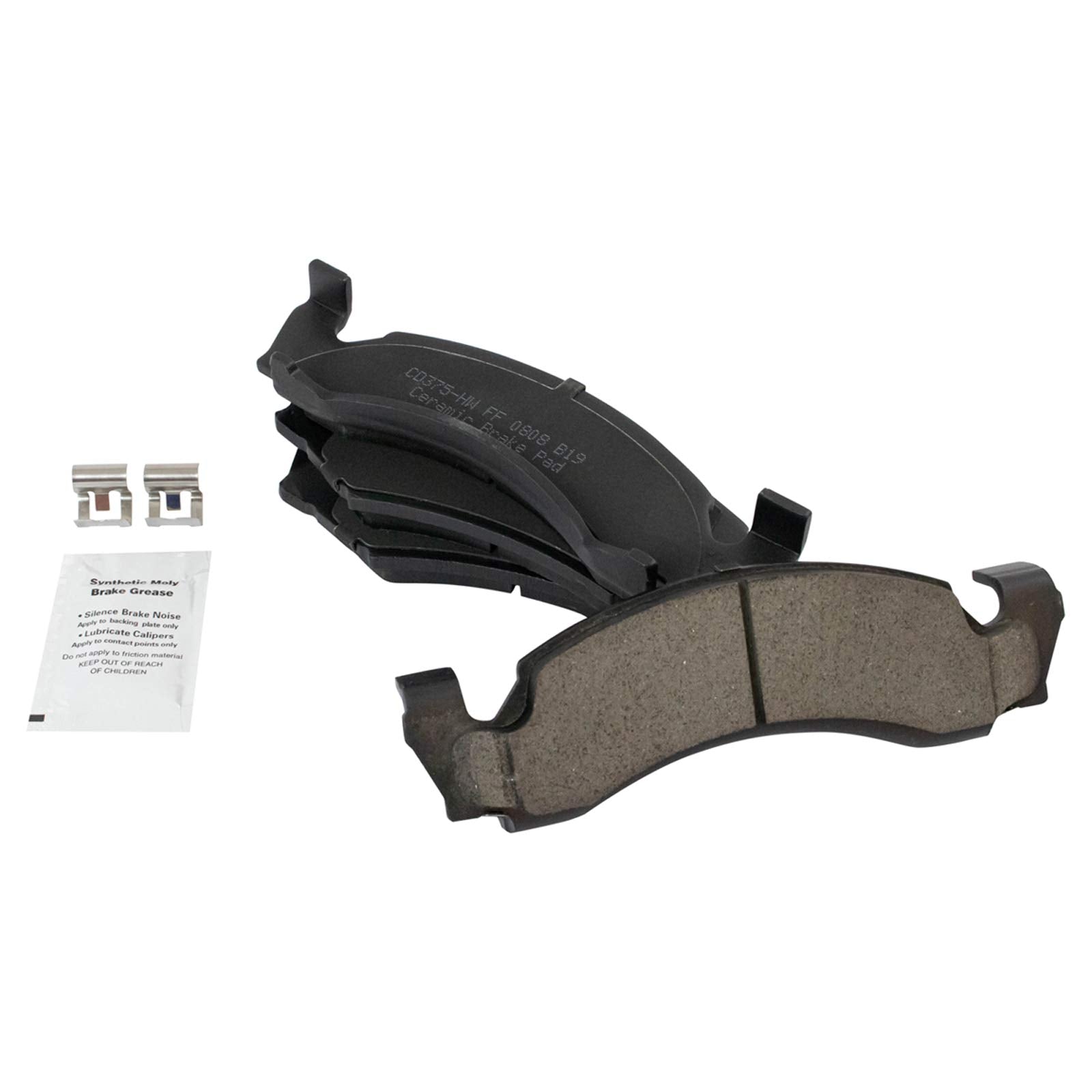 Trq Front Brake Pad & Rotor Kit Brake Pads Brake Rotor Ceramic Compatible With 1987-1993 Ford E-150 Econoline E-150 Econoline Cl