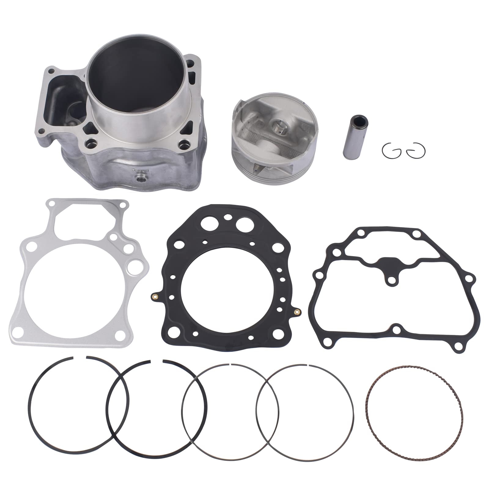 Lamerto Cylinder Piston Gasket Top End Rebuild Kit Replacement For Honda Trx500 Foreman Rubicon 500 2012-2019, Pioneer 500 2015-