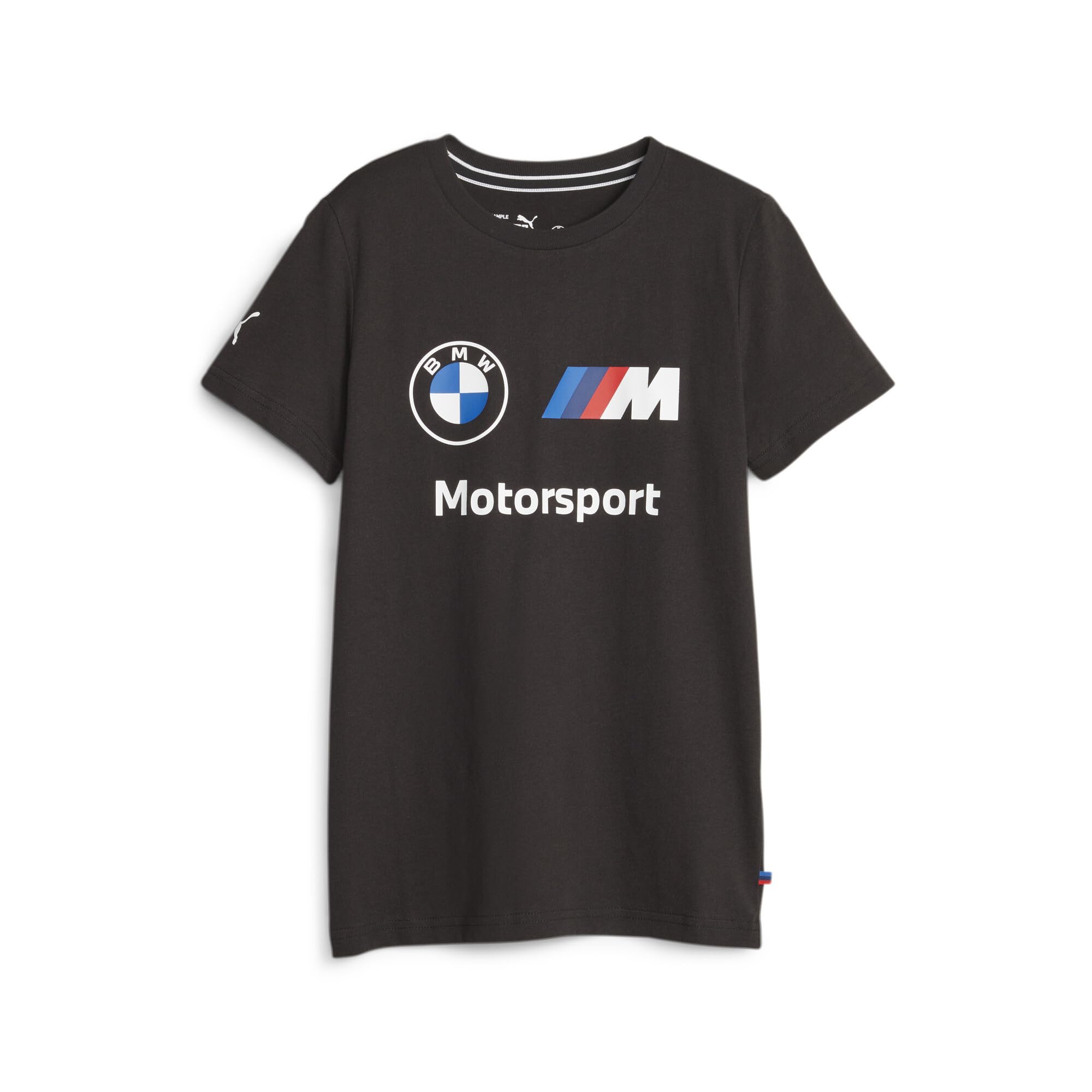 PUMA BMW M Motorsports Kids Essentials Logo Tee, Black FH23, 6