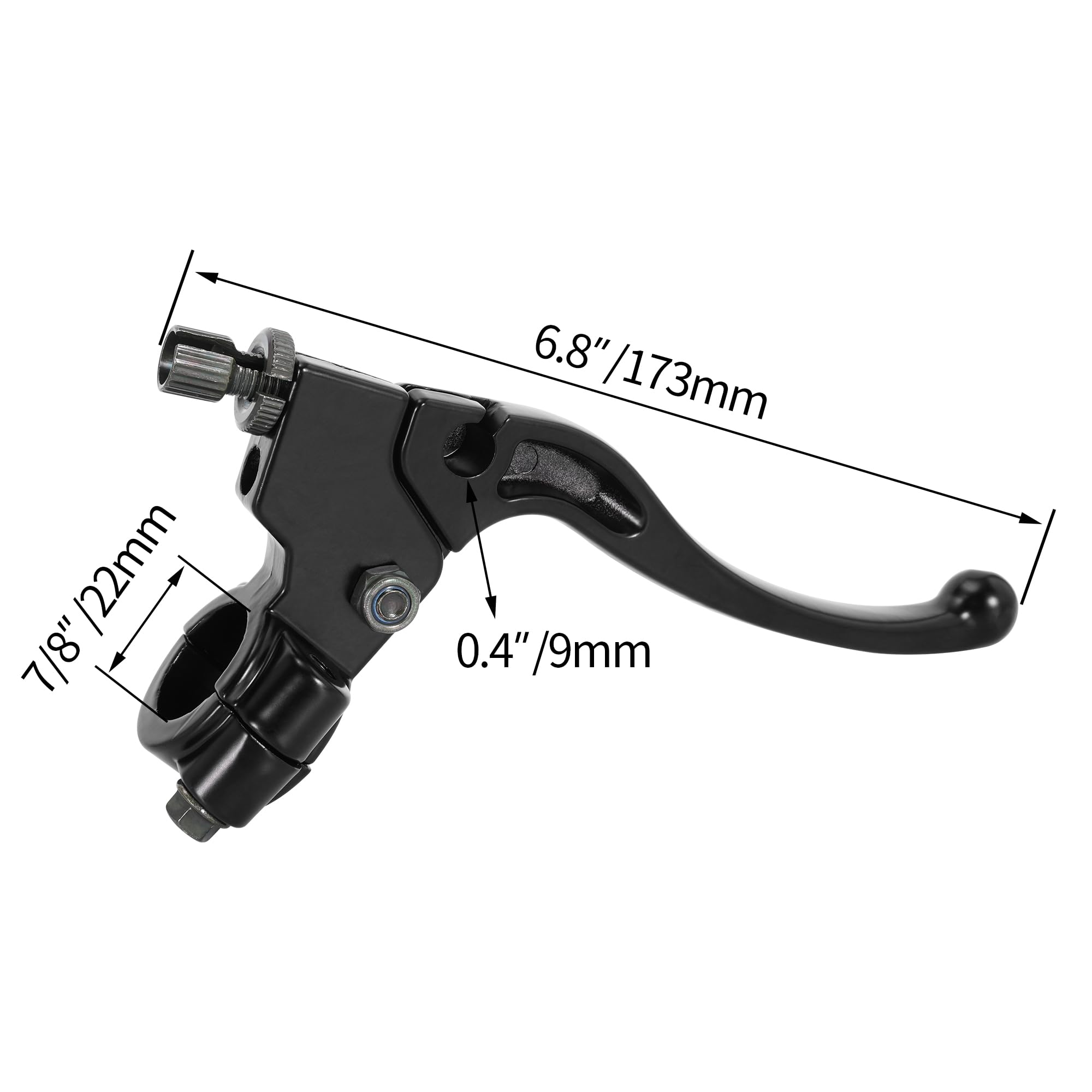 MTATCN 7/8'' Left Clutch Brake Handle Lever Perch for KX 60 65 80 85 100 125 KX60 KX65 KX80 KX85 KX100 KX125 Dirt Bike Motorcycl