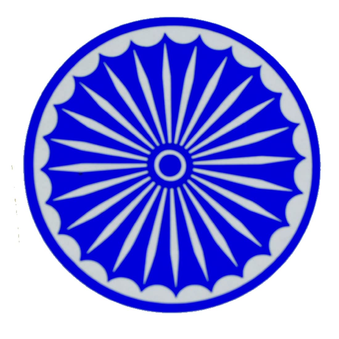 Afh Independence Day Special Ashok Chakra Radium Decal For Bike And Car (Length 10 Cm X Width  10 Cm)