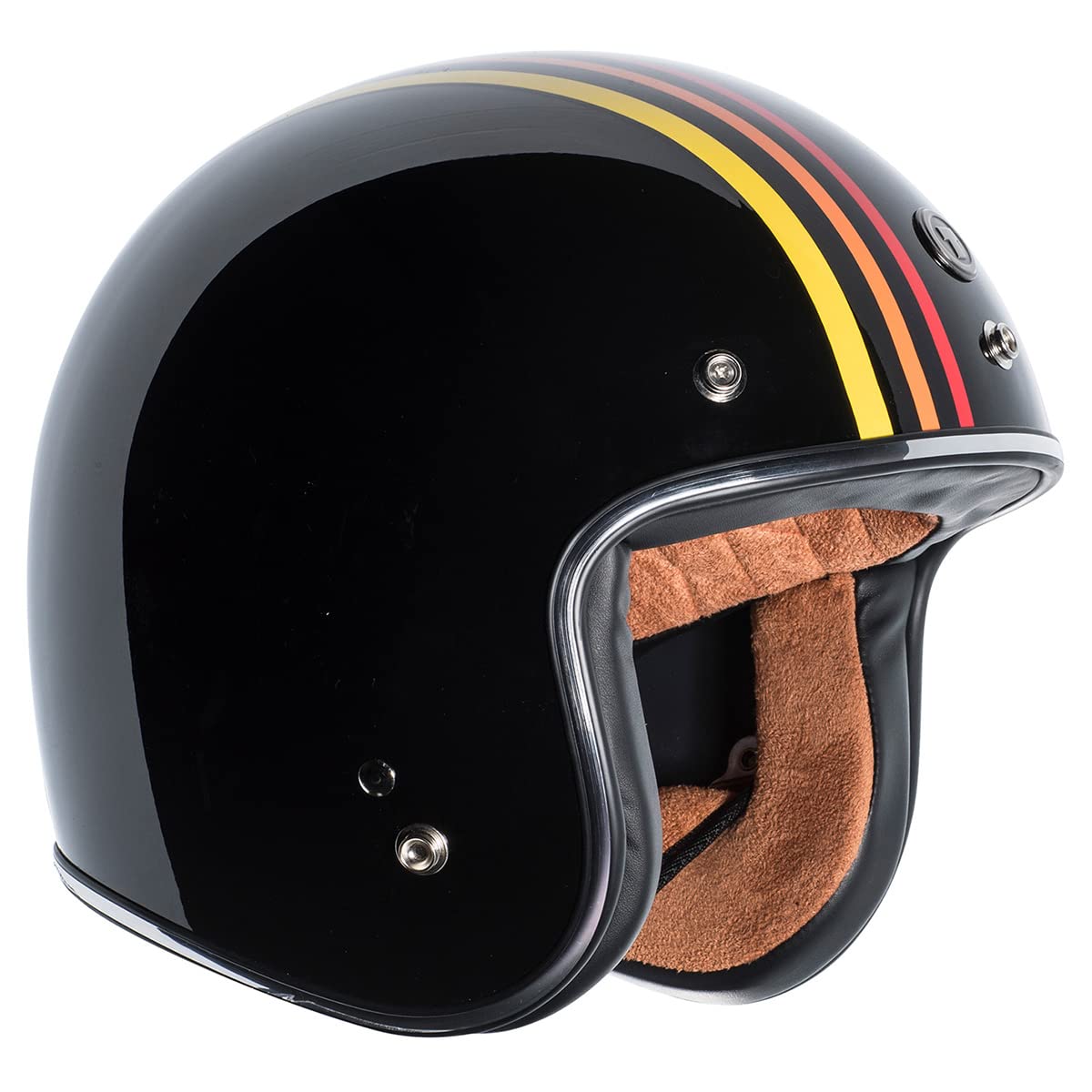 Torc T50 Route 66 Open Face Helmet With 1978'' Graphic (Gloss Black, X-Large)