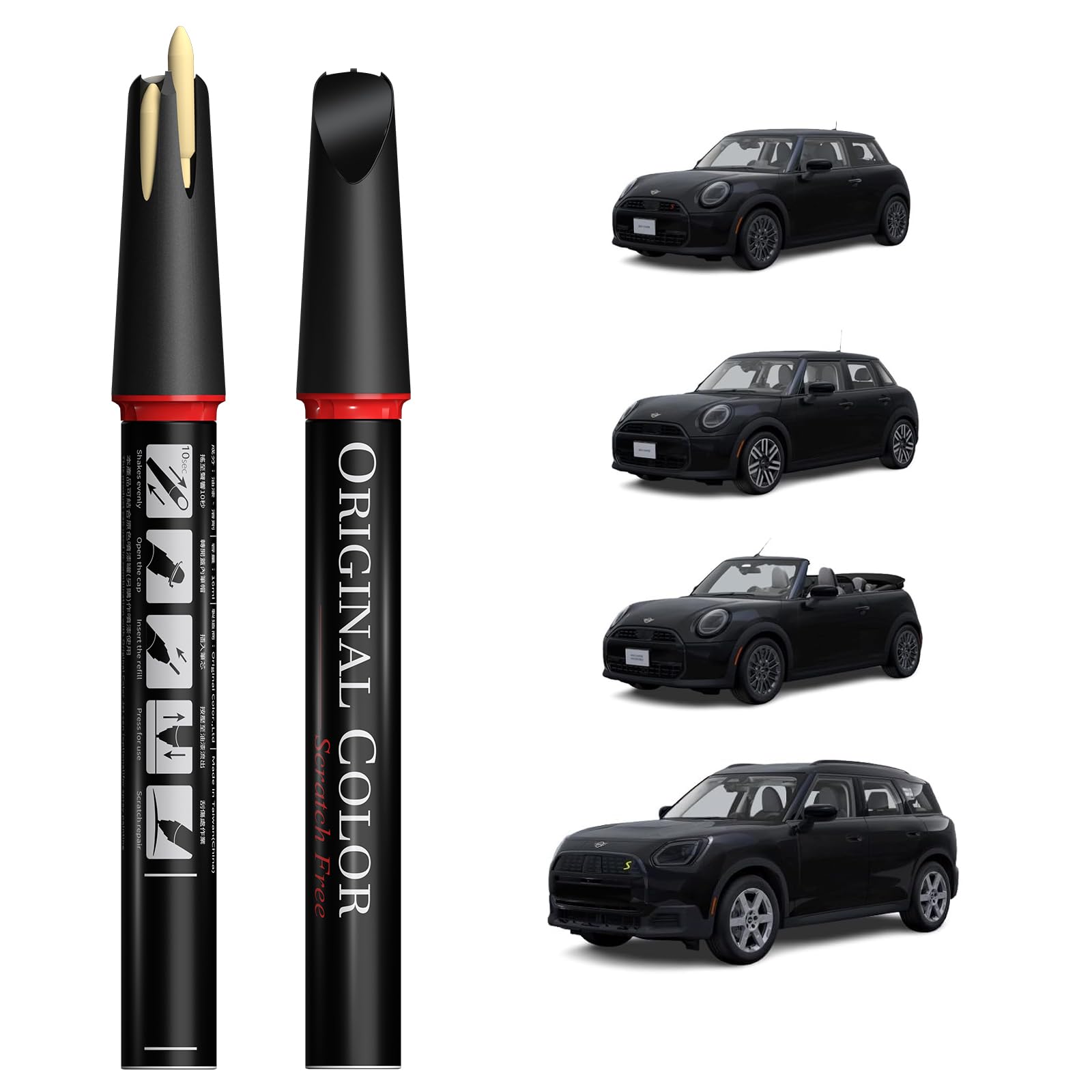Carhoo C2M Island Blue Metallic Compatible With MINI Cooper Exact Match Touch Up Paint Pen, Car Scratch Remover for Nicks and Ch