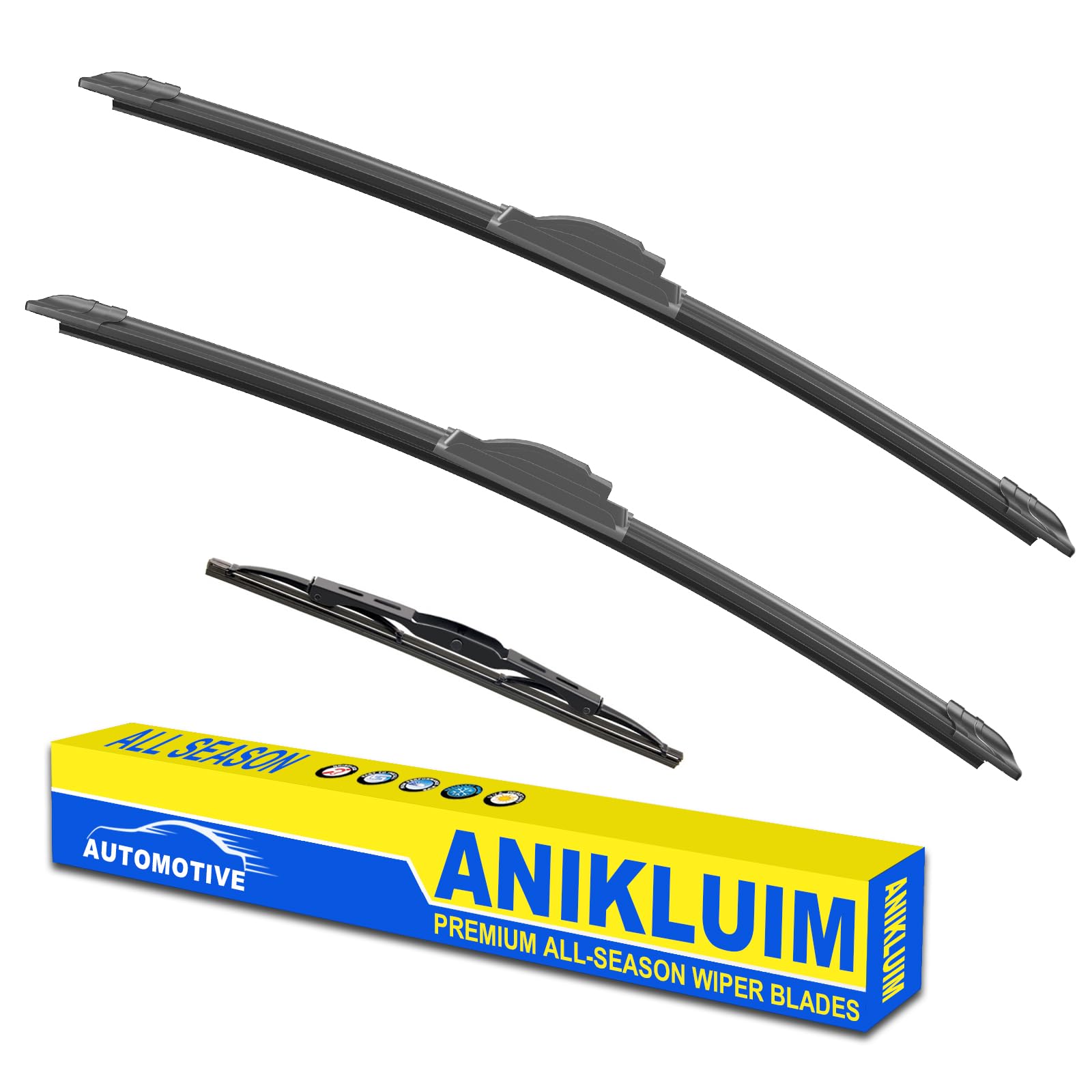 Anikluim 20''+20'' Wiper Blades With 16'' Rear Wiper Blade Set Replacement For 2000-2005 Ford Excursion Expedition 2005 Explorer