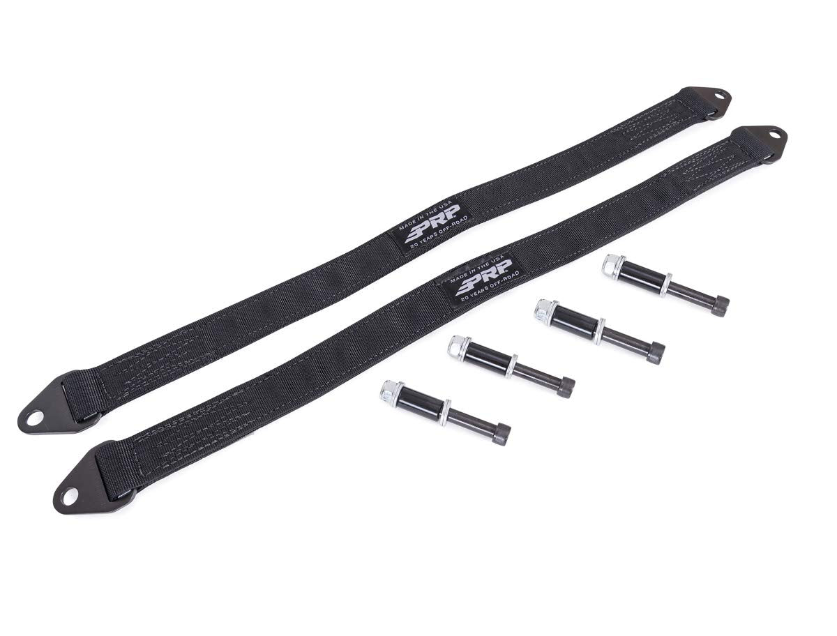 Limit Strap Kit For Polaris Rzr For Rear Prp Seats, Black