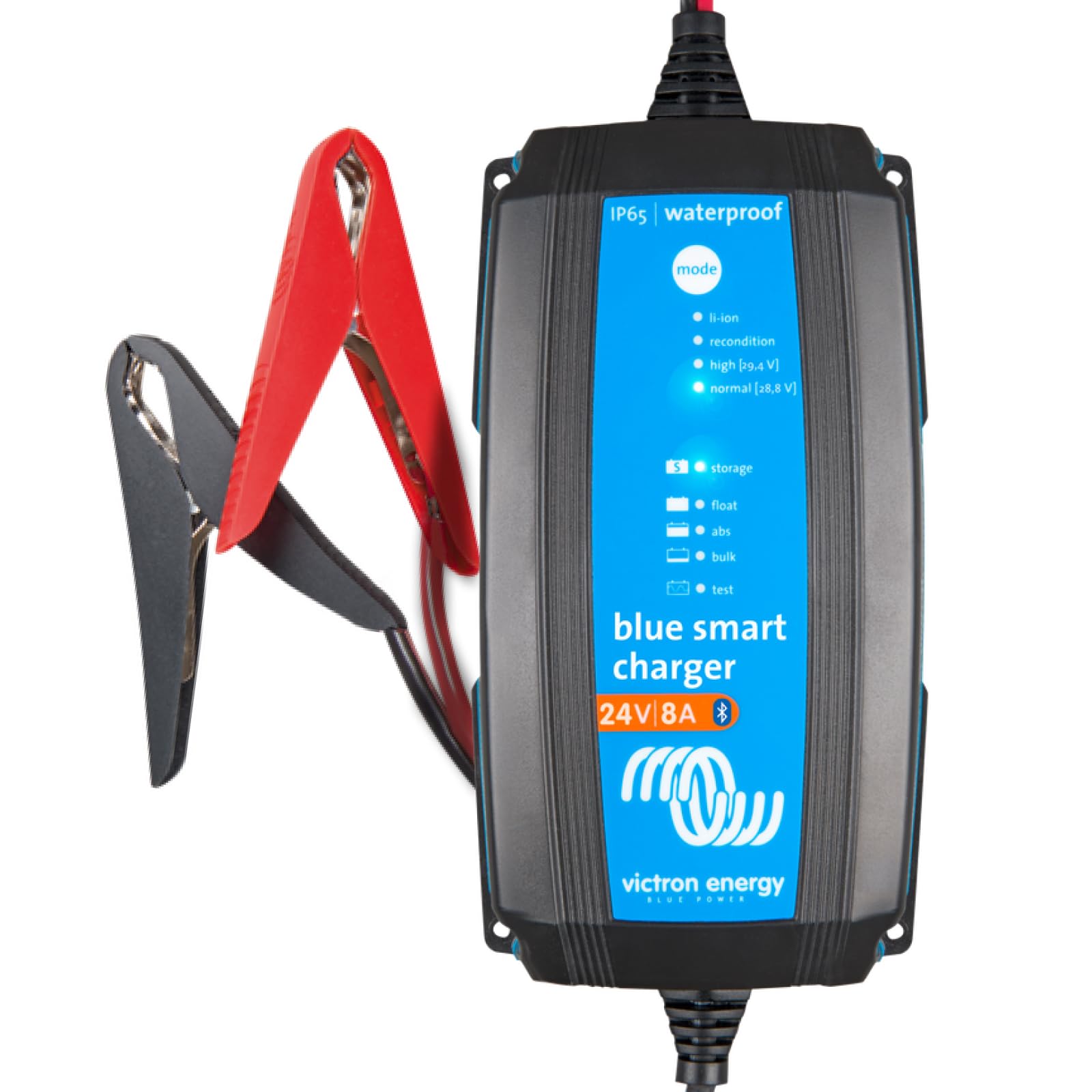 Victron Energy Blue Smart Ip65 Smart Car Battery Charger 24V 8A, Trickle Charger, Float Charger And Desulfator For Motorcycle, Atv, Rv, Lithium And Deep Cycle Batteries