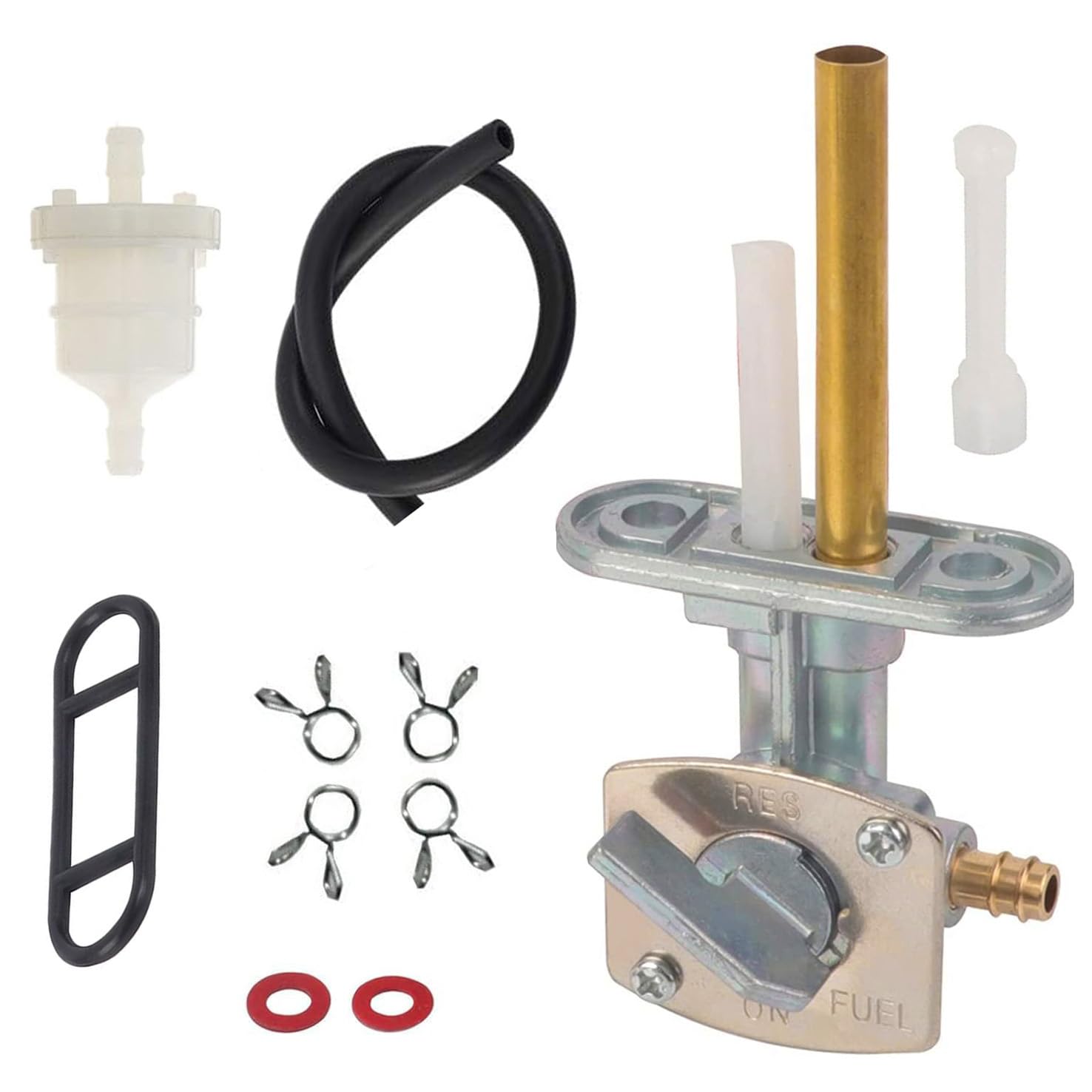 Earlyred Fuel Gas Switch Petcock Line for Yamaha TTR 90 125 225 230 250 Timberwolf Bear Tracker Big Bear 250 Grizzly Raptor Warr