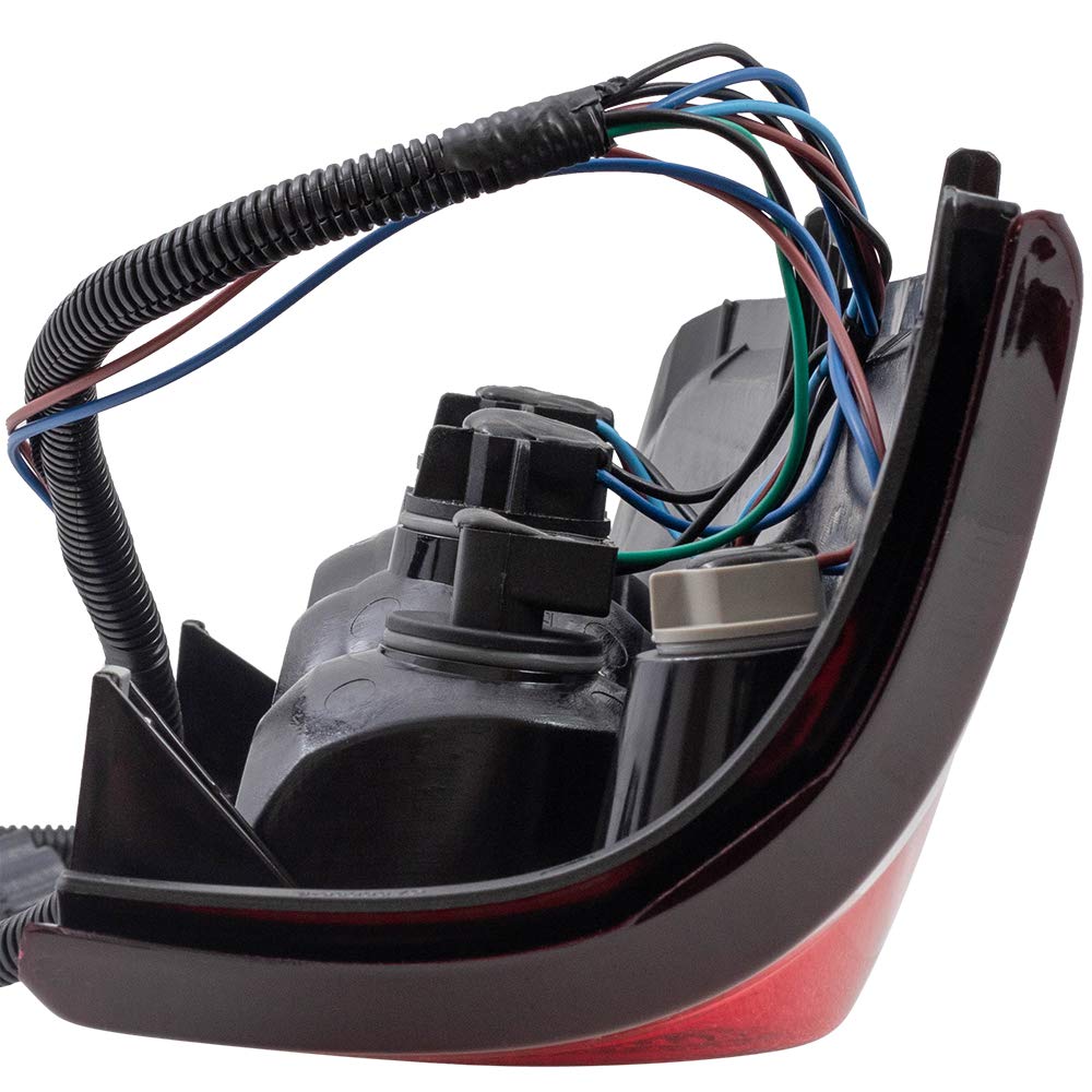 Epic Lighting Amxoe Style Replacement Rear Brake Tail Light W/Harness & Bulbs Compatible With Chevrolet 04-06 Silverado 1500 250