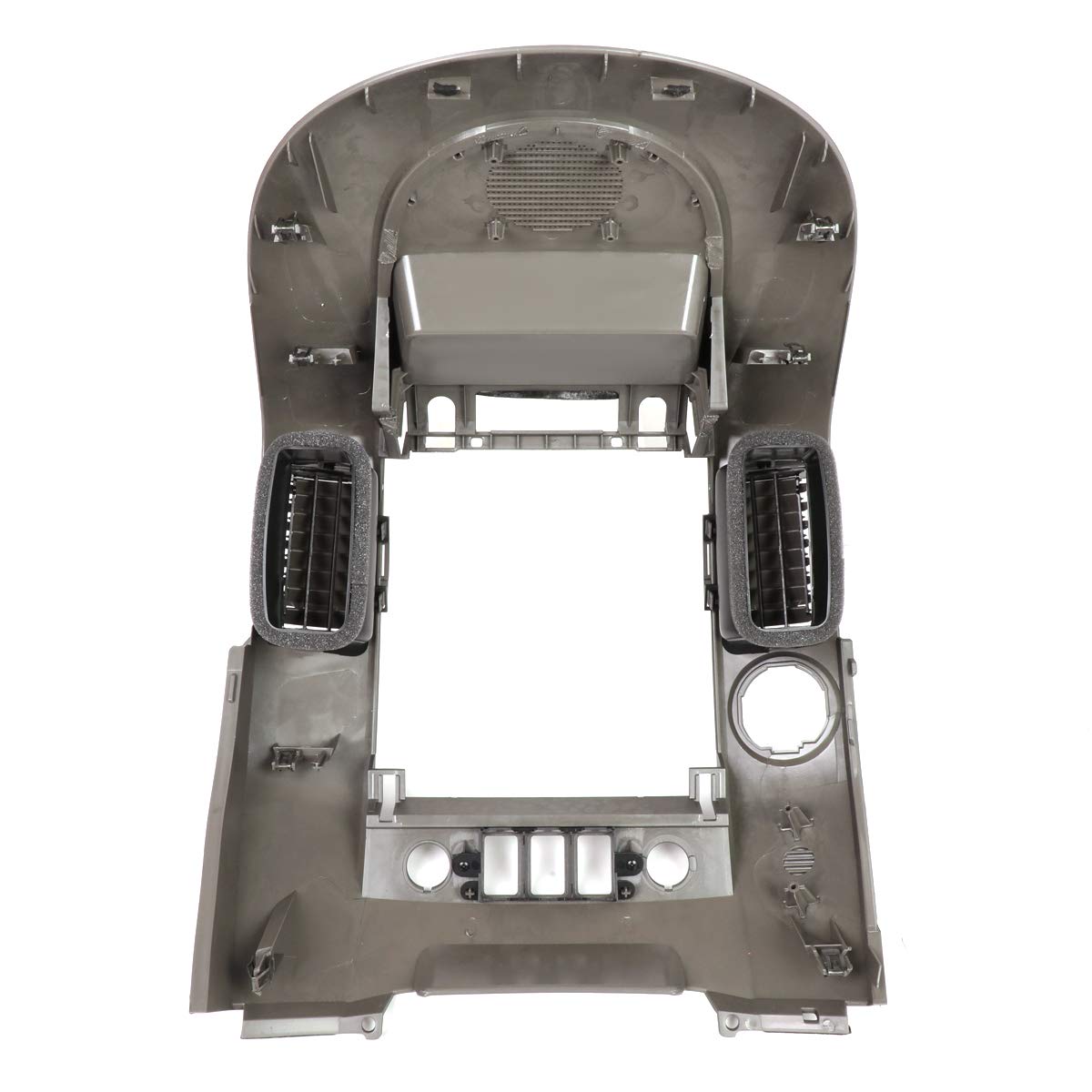 Dna Motoring Ztl-Y-0146 Center Dash Audio A/C Vent Surround Bezel W/Speaker Cover,Grey