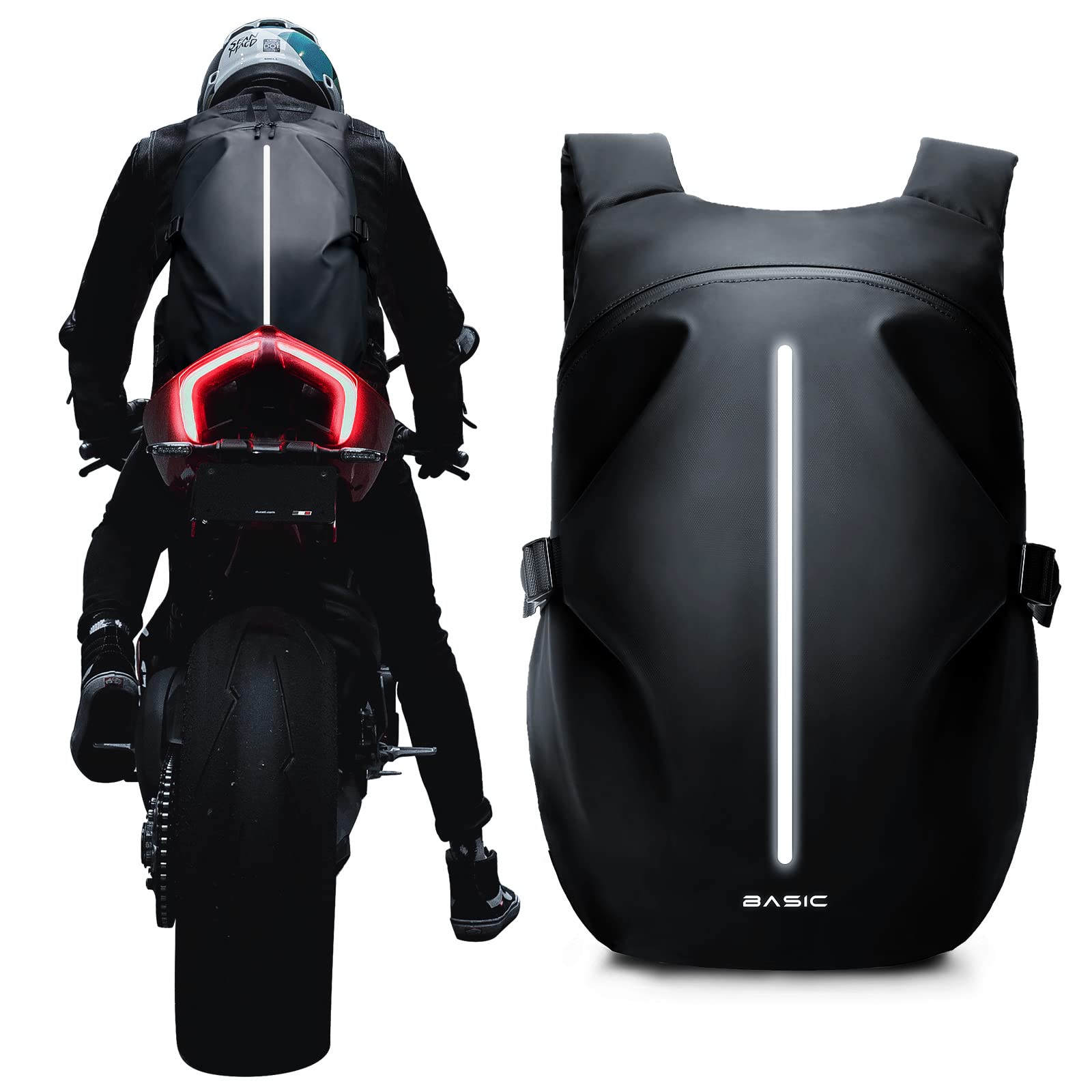 Weplan Motorcycle Backpack,Motorcycle Backpacks For Men And Women,Motorcycle Backpack Waterproof,Helmet Backpack Bookbag For Riding, Outing