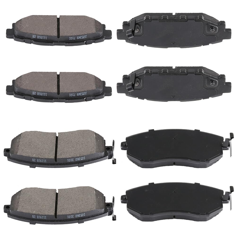 Cciyu D1539 D1114 Front & Rear Disc Brake Pads Kit For Scion Fr-S 13-16,For Subaru Brz 13-16,For Subaru Impreza 11-16,For Subaru