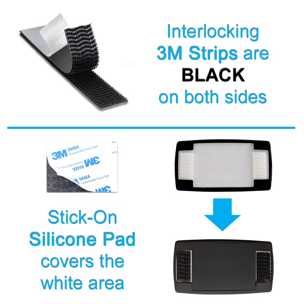 IoT Slash EZ Skin Bundle - Full-Wrap Silicone Skin for EZ Pass Mini/iPass, Black Interlocking Strips for Discreet Windshield Look