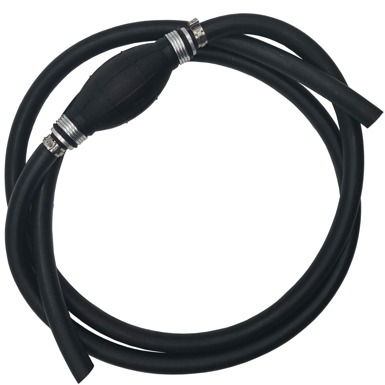 Tihood 6Ft Fuel Line Assembly 3/8'' Inner Dia 5/8'' Outer Dia Hose Line Marine Outboard Boat Motor Rvs Fuel Assembly With Primer