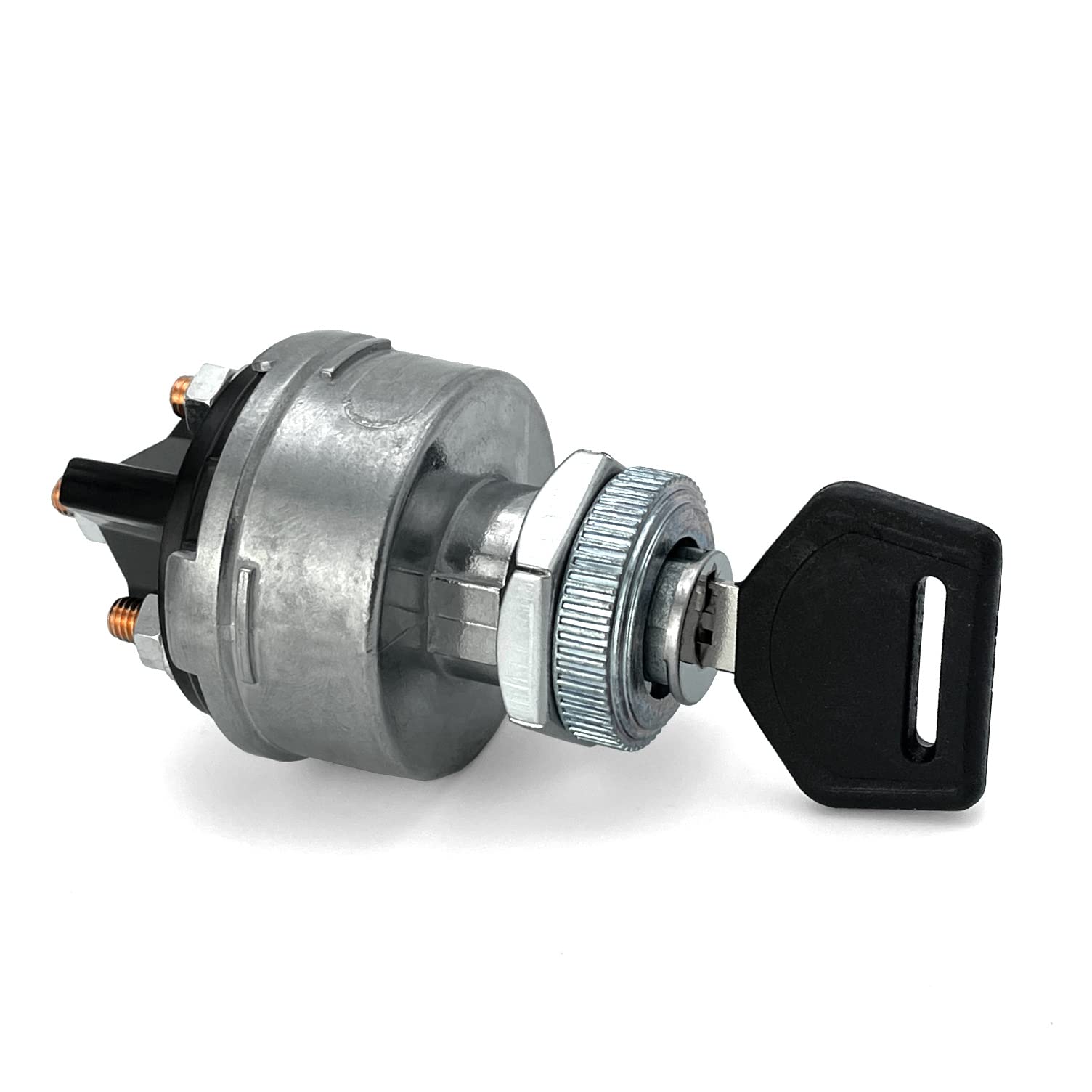Mgi Speedware 4-Position Universal Ignition Key Switch For 12V Car, Truck, Tractor, Trailer, Forklift - Acc/Off/Ign/(Start)