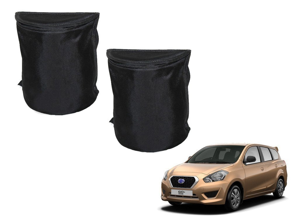 Kozdiko Semi Cylindrical Car Dustbin Set of 2 Pcs for Datsun GO+
