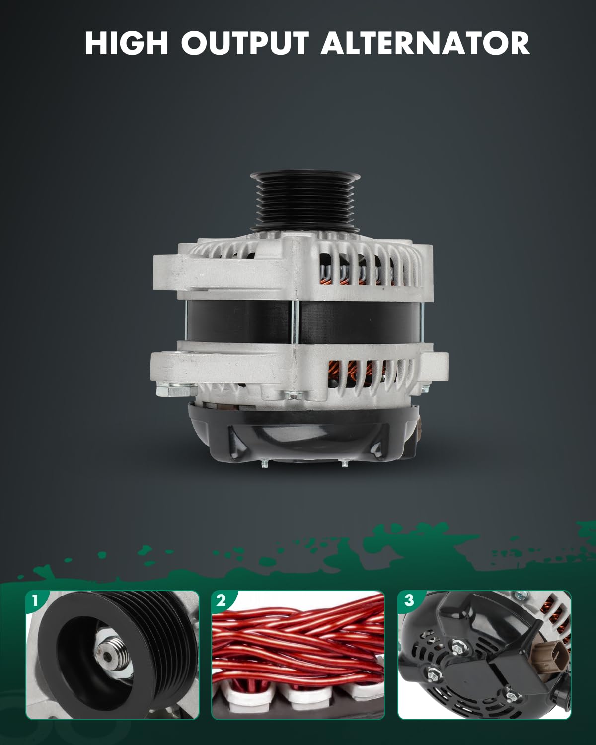 SCITOO Alternator Replacement for Toyota for FJ Cruiser 2007-2010, for Toyota for Tacoma 2005-2015, for Toyota for Tundra 2006-2