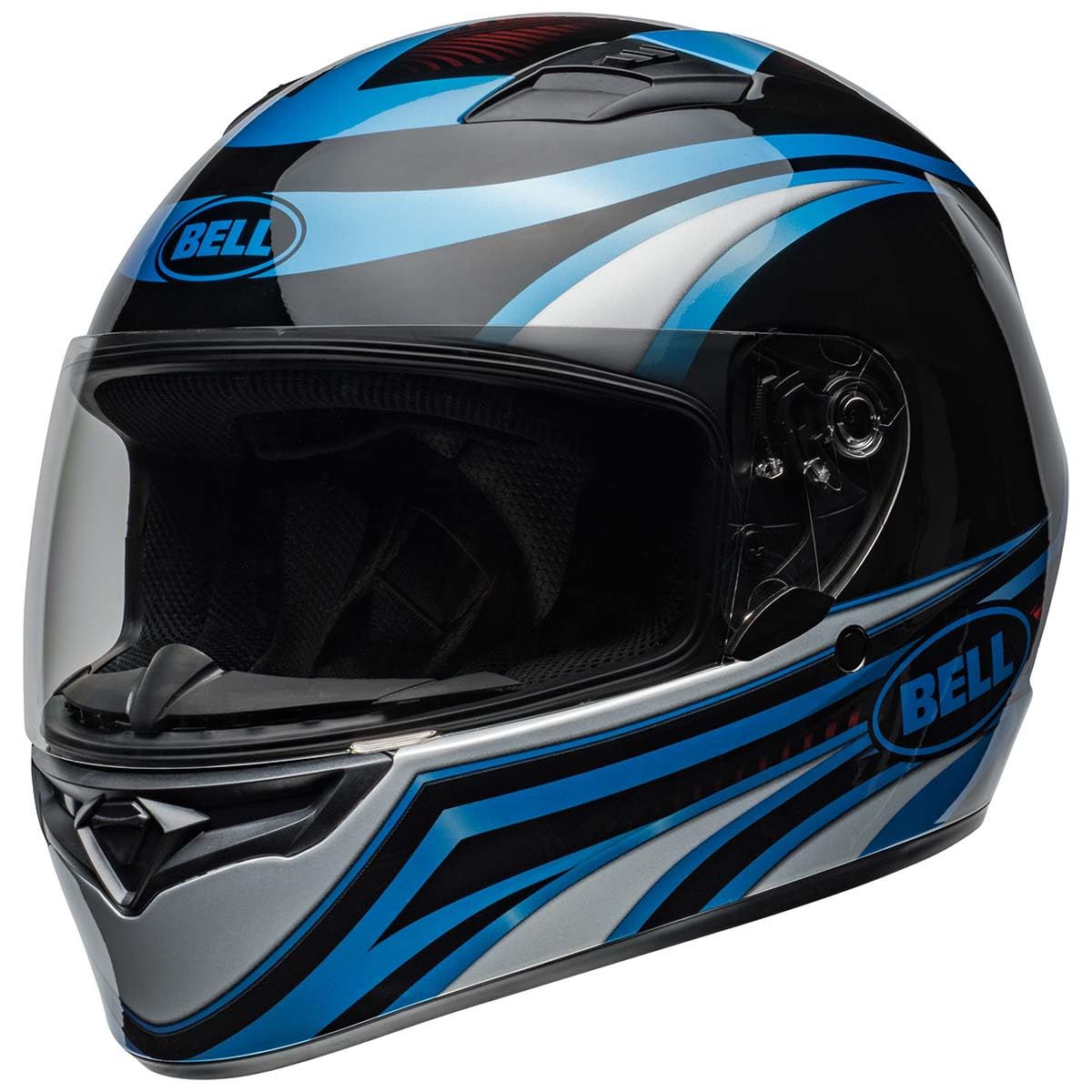 Bell Qualifier Full-Face Motorcycle Helmet (Gloss Conduit Blue/Black - Medium)