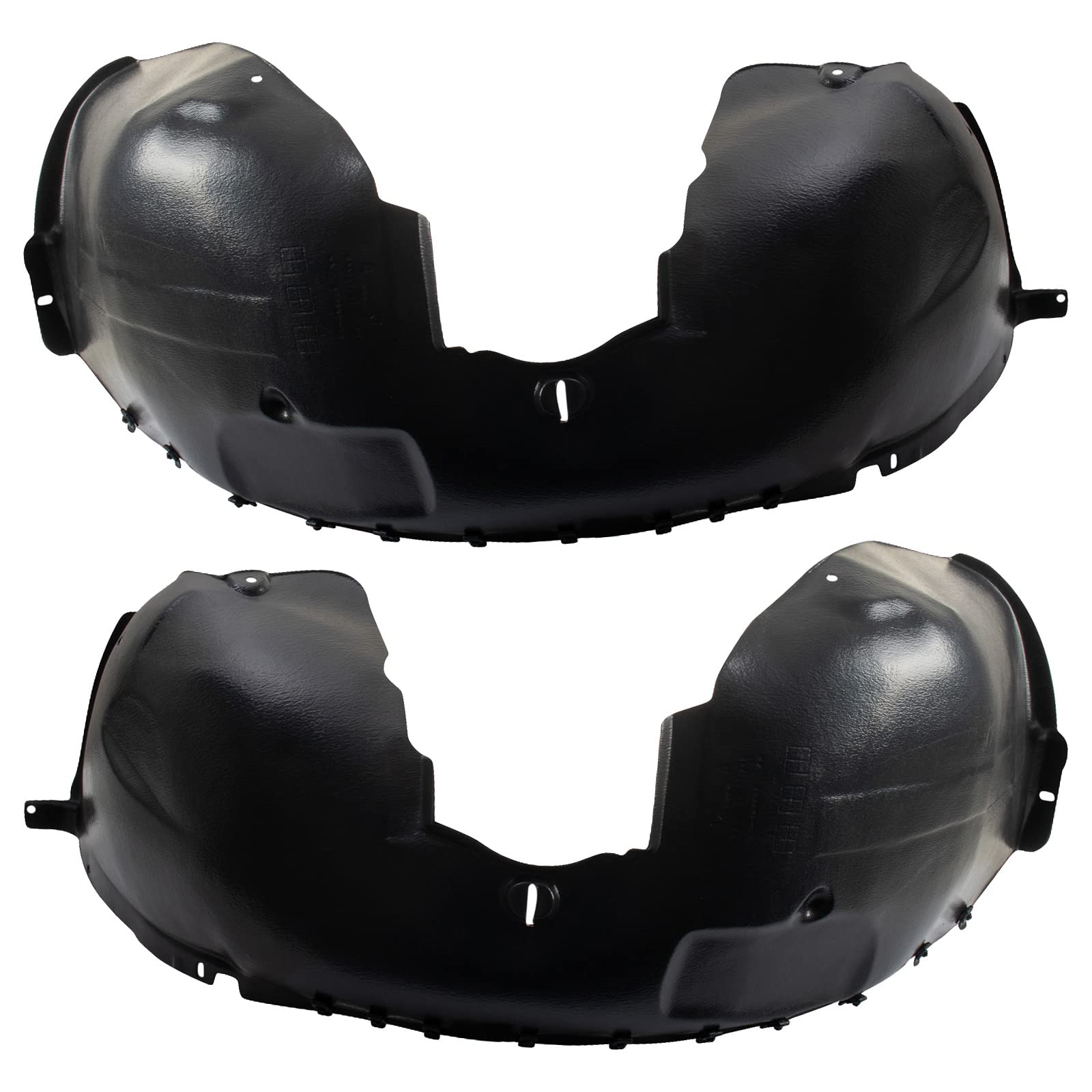 Trq Inner Fender Liner Set Compatible With 1999-2005 Saab 9-5 Sb1248101 Sb1249101