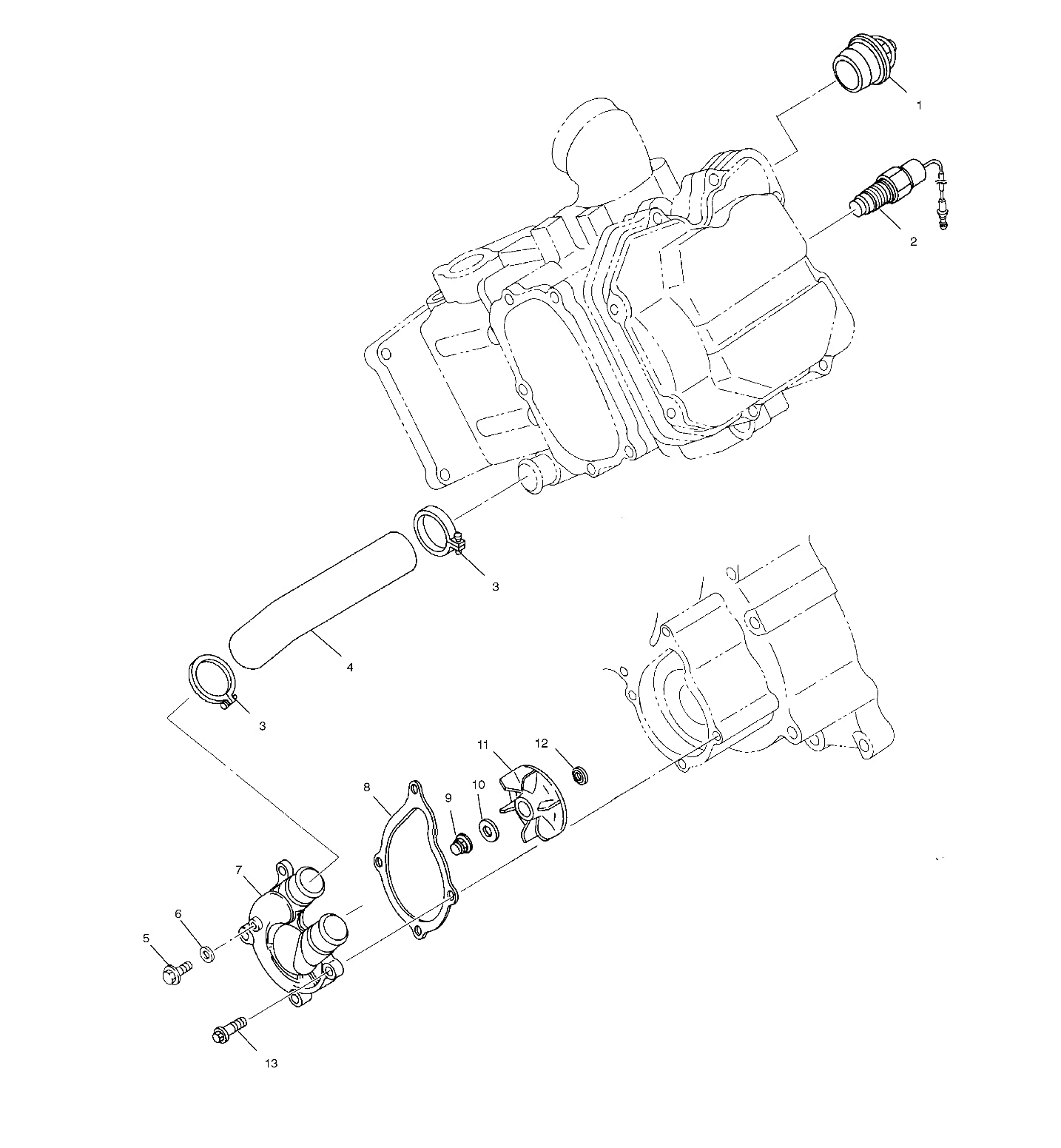 Polaris Ranger Waterpump Gasket, Genuine Oem Part 3086840, Qty 1