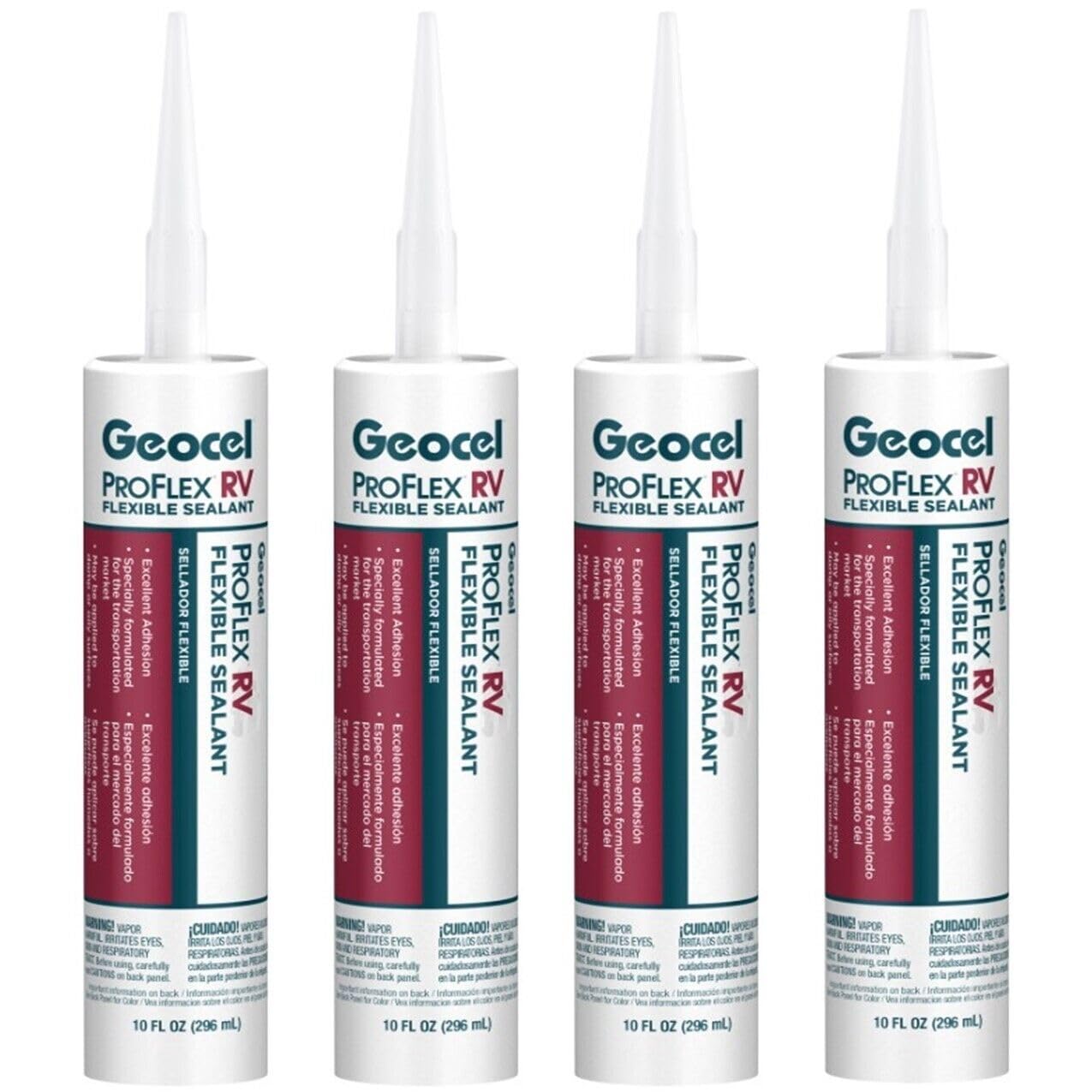 Rv Trailer Camper Sealants Proflex Rv Flexible Sealant Clear 10 Oz. Geocel Quantity 4