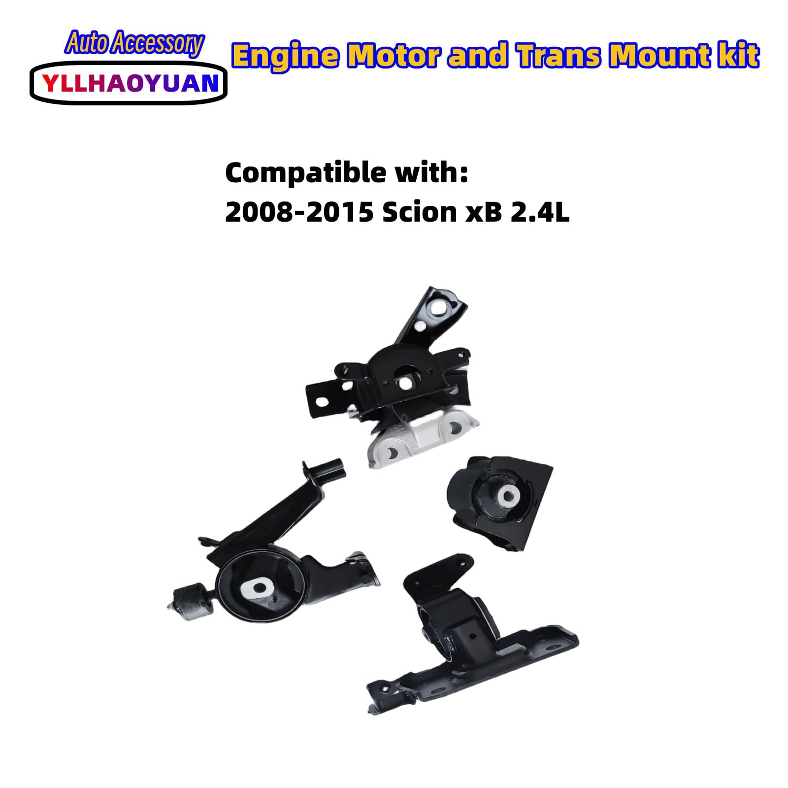 Engine Motor Mount Set 4Pcs Fits For 2008 2009 2010 2011 2012 2013 2014 2015 Scion Xb 2.4L A62012(A62069) A62071 A62067 A62070
