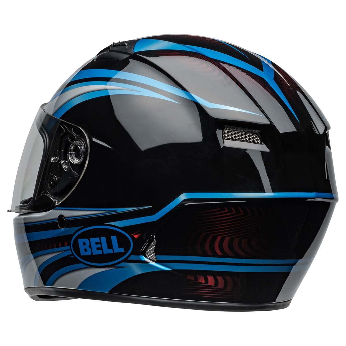 Bell Qualifier Full-Face Motorcycle Helmet (Gloss Conduit Blue/Black - Medium)