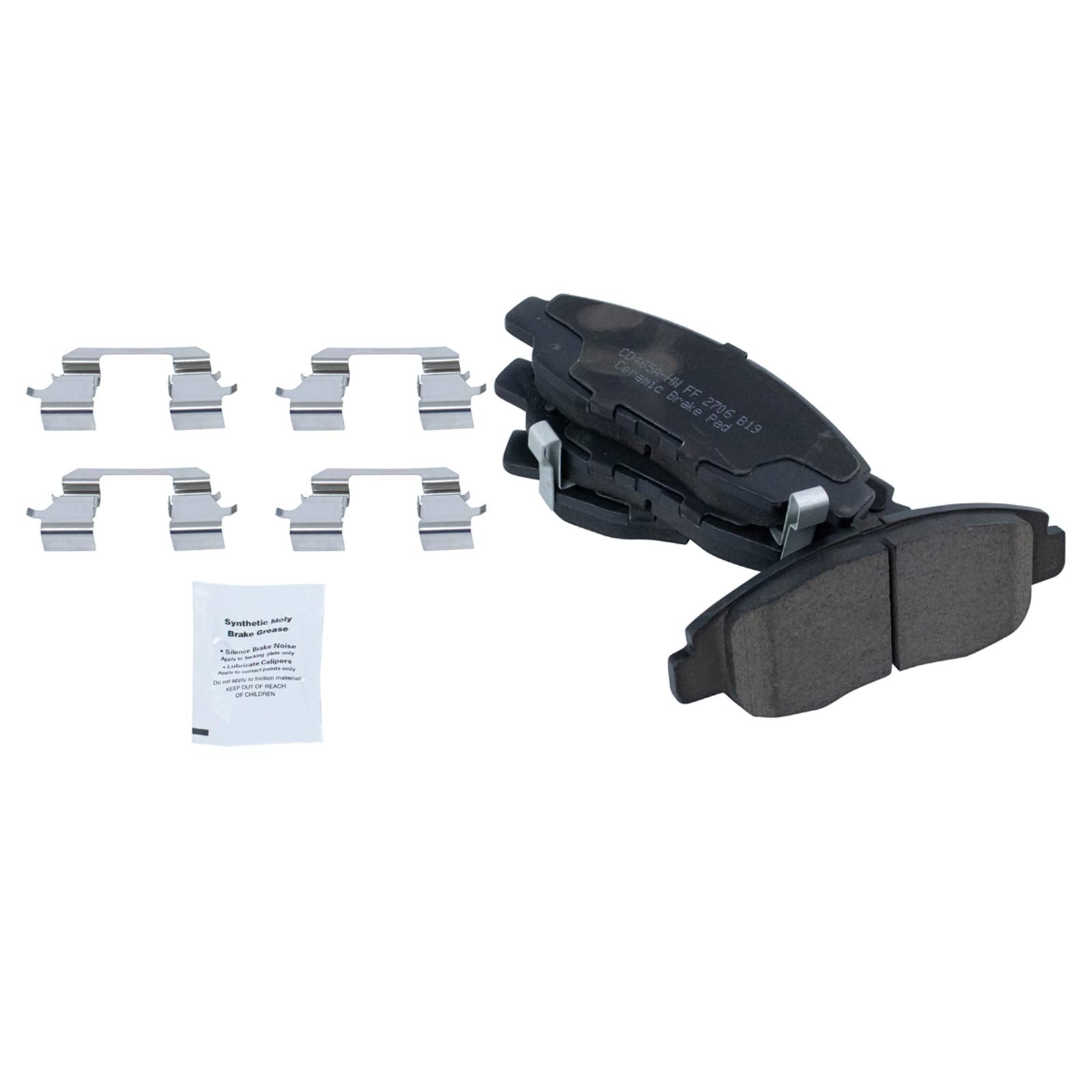 Trq Front And Rear Brake Pad & Rotor Kit Brake Pads Brake Rotor Ceramic Compatible With 2006-2011 Honda Civic