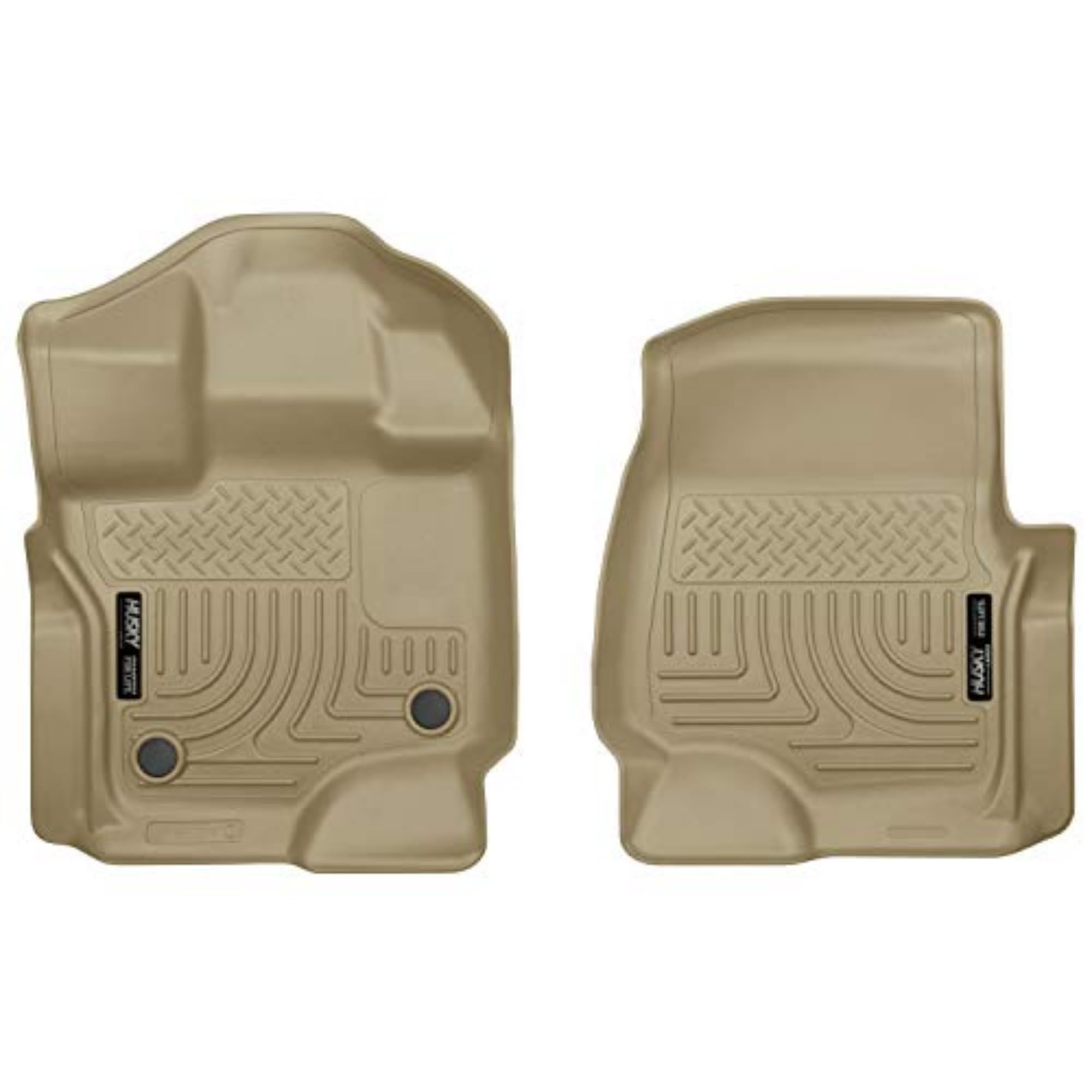 Husky Liners Weatherbeater Floor Mats | Fits 2015-2025 Ford F-150 SuperCrew/SuperCab (Includes 2022-2025 Lightning Model) | Fron