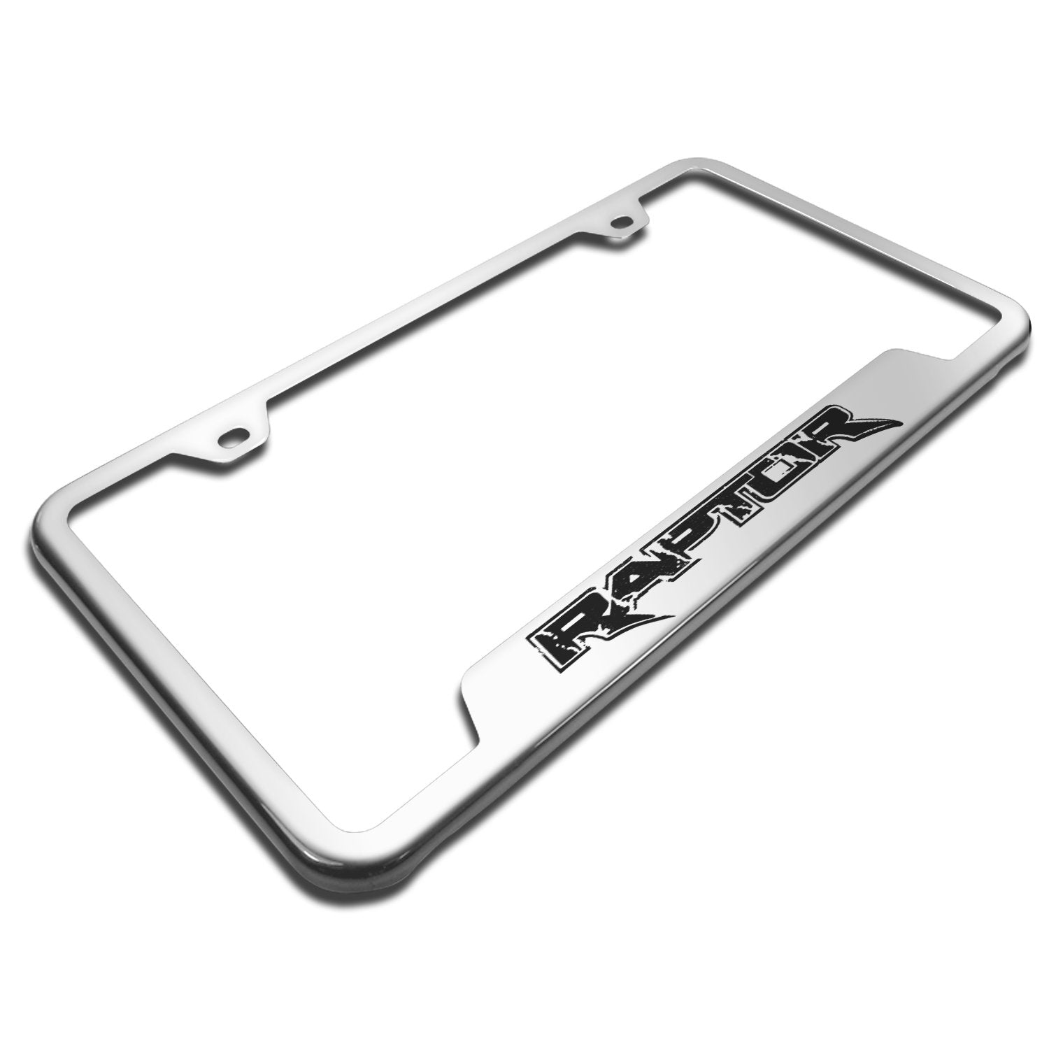 Au-Tomotive Gold, Inc. Ford F-150 Raptor Polished Steel License Plate Frame