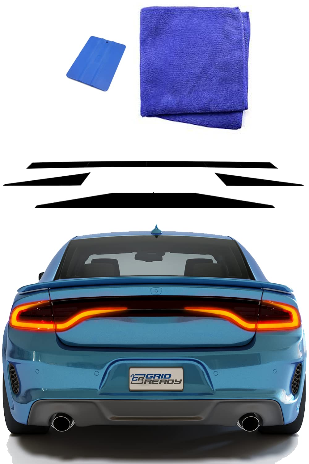 Tail Light Decal Fits 2015-2023 Dodge Charger Accessories. Racetrack Sticker For 2015, 2016, 2017, 2018, 2019, 2020,2021, 2022,