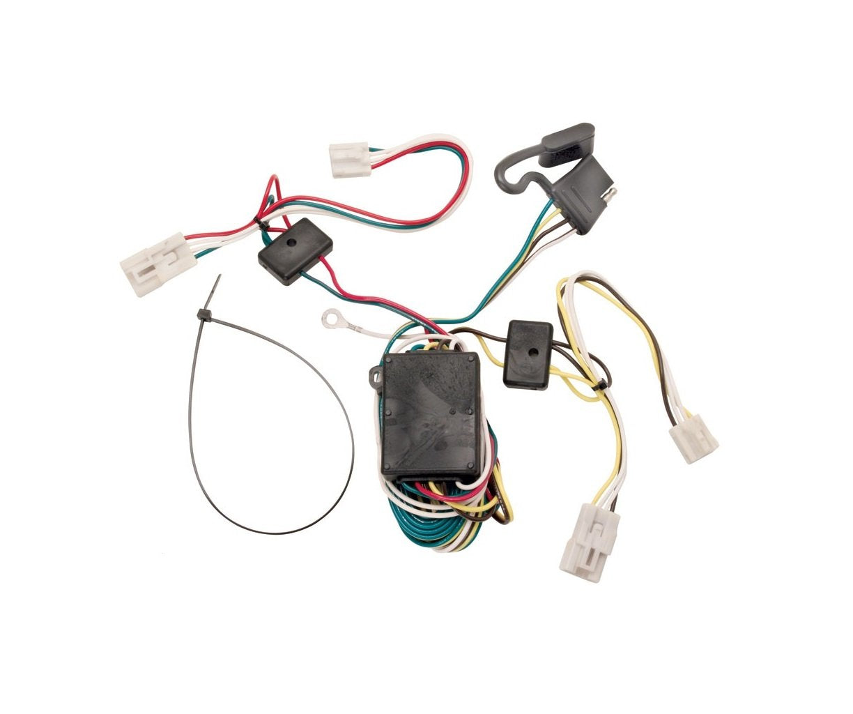 Tekonsha 118304 T-One T-Connector Harness, 4-Way Flat, w/Converter, Compatable with 2004-2010 Toyota Sienna Black