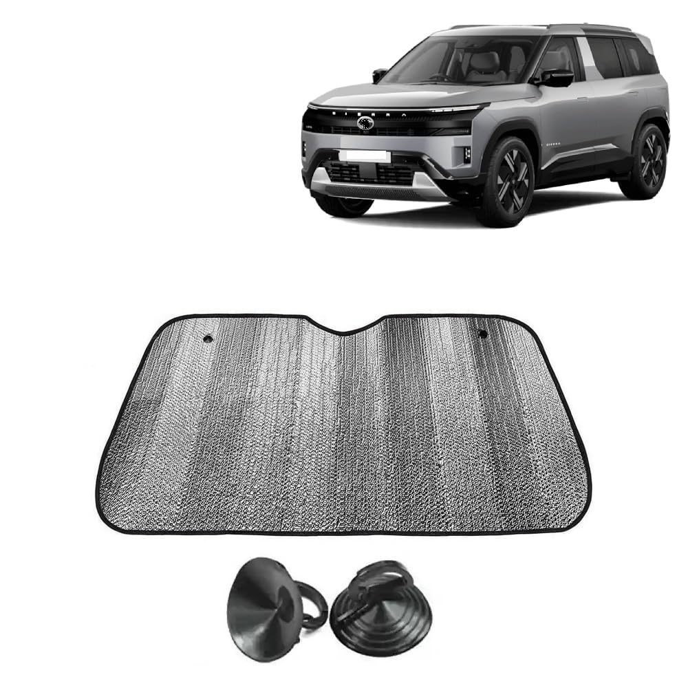 Car Windshield Sun Shade UV Rays Protector Silver Sunshade Solar Reflective Suitable for Sierra