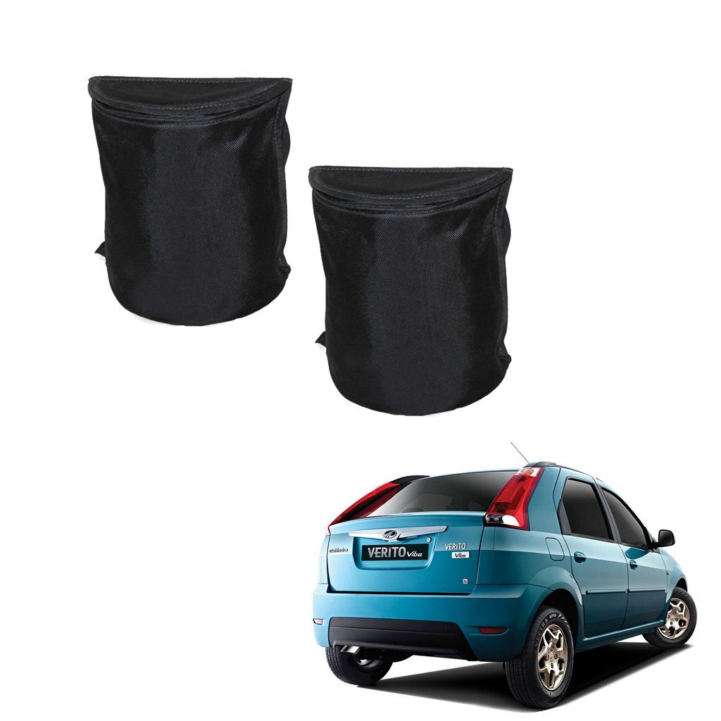 Kozdiko Semi Cylindrical Car Dustbin Set of 2 Pcs for Mahindra Verito Vibe