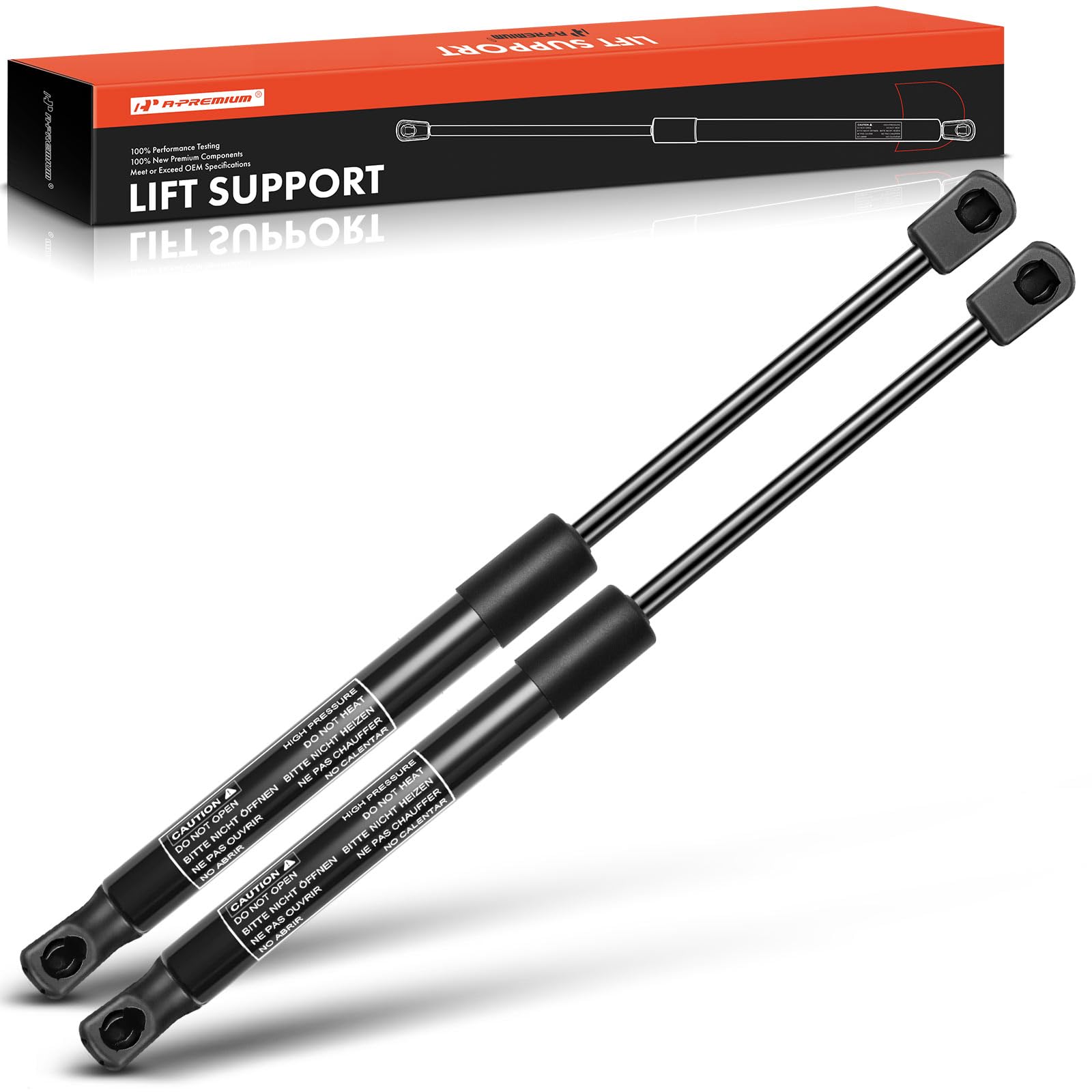 A-Premium Front Hood Lift Supports Struts Shocks Compatible With Select Chevrolet Models - Corvette 2014 2015 2016 2017 - Replac
