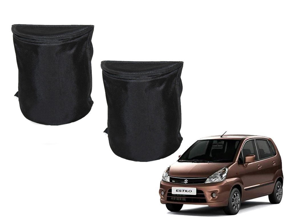 Kozdiko Semi Cylindrical Car Dustbin Set of 2 Pcs for Zen Estilo