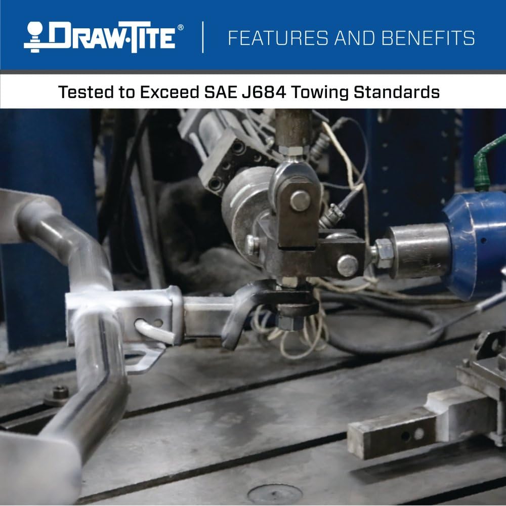 Draw-Tite Class 3 Trailer Hitch 76022, 2" Receiver, Black, Alloy Steel, Custom Fit for Cadillac XT5