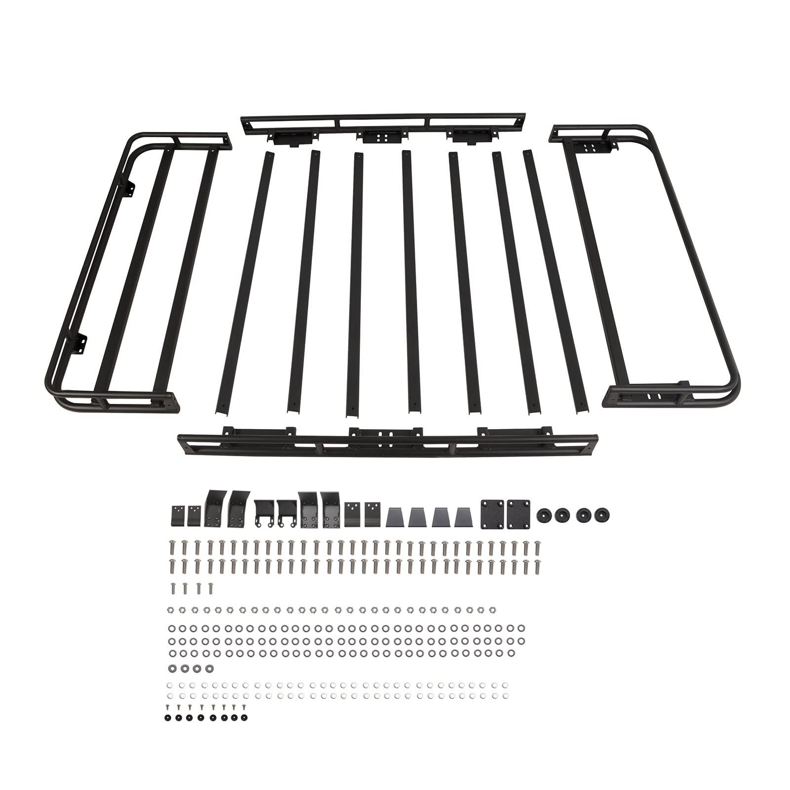 Paramount 81-20802 Flat Roof Rack Cargo Basket Fit For 2018-2021 Wrangler Jl (2 Door/4 Door)