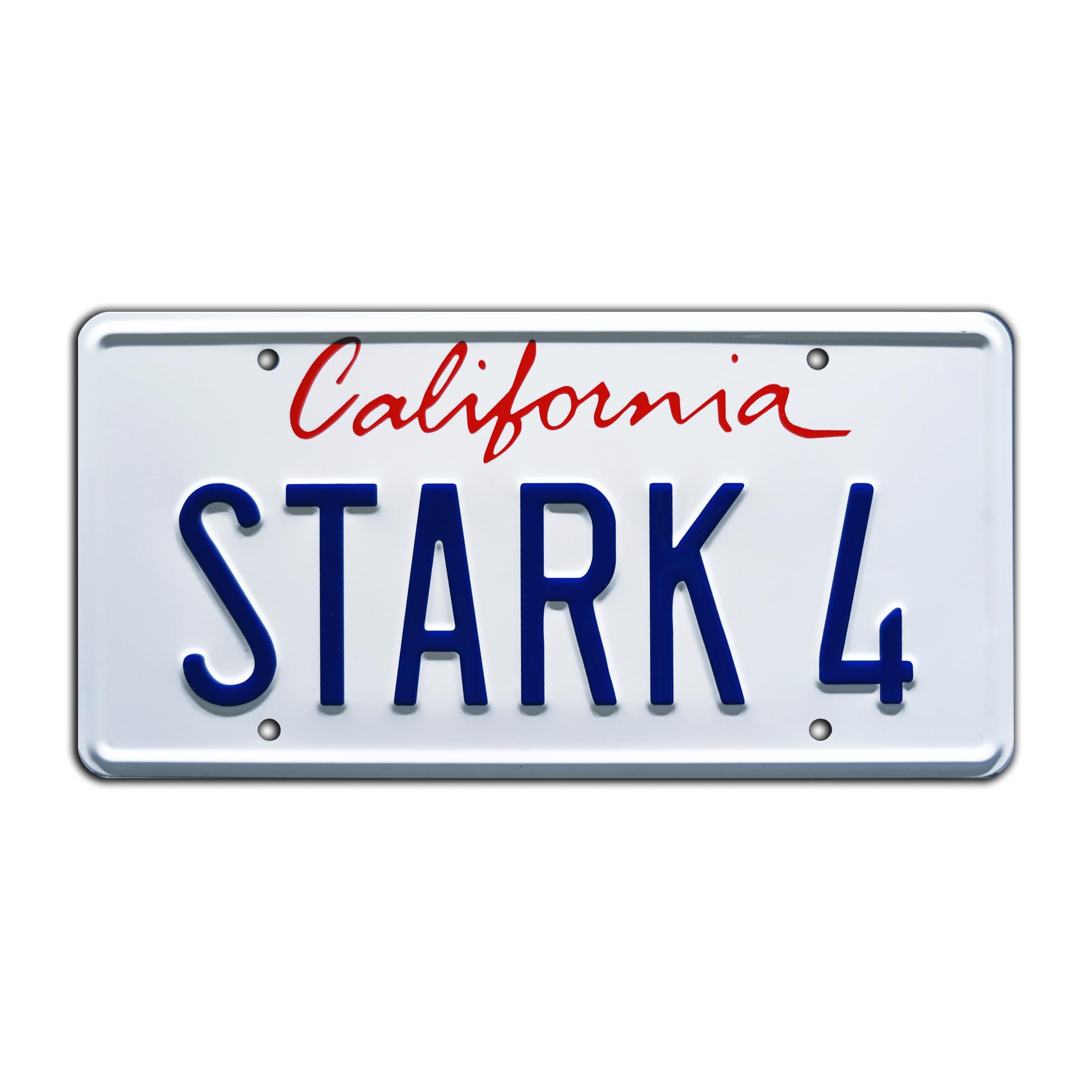 Celebrity Machines Iron Man | Stark 4 | Metal Stamped License Plate