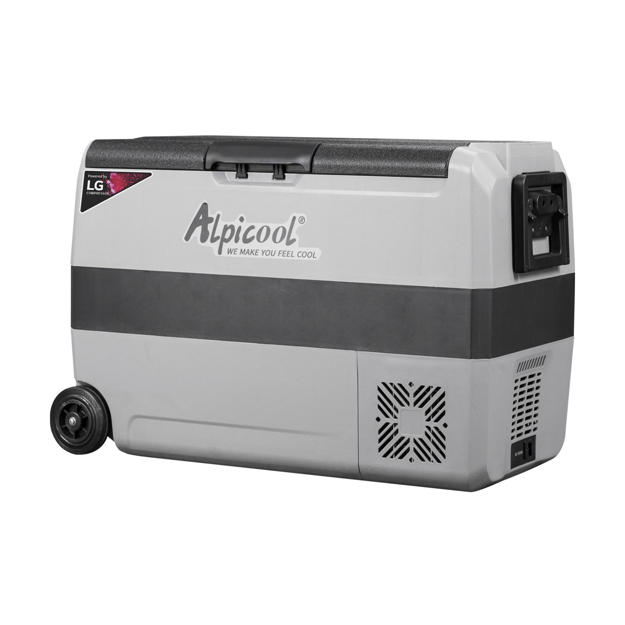 Alpicool Lgt50 Dual Temperature Control 12 Volt Refrigerator 53 Quart Portable Car Fridge Freezer (-4F~68F) For Truck, Rv, Boat,