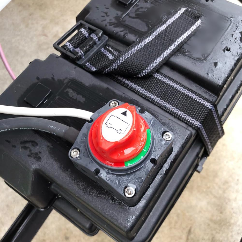 Ampper Battery Switch, 12-48 V Battery Power Cut Master Switch Disconnect Isolator For Car, Vehicle, Rv And Boat (On/Off)