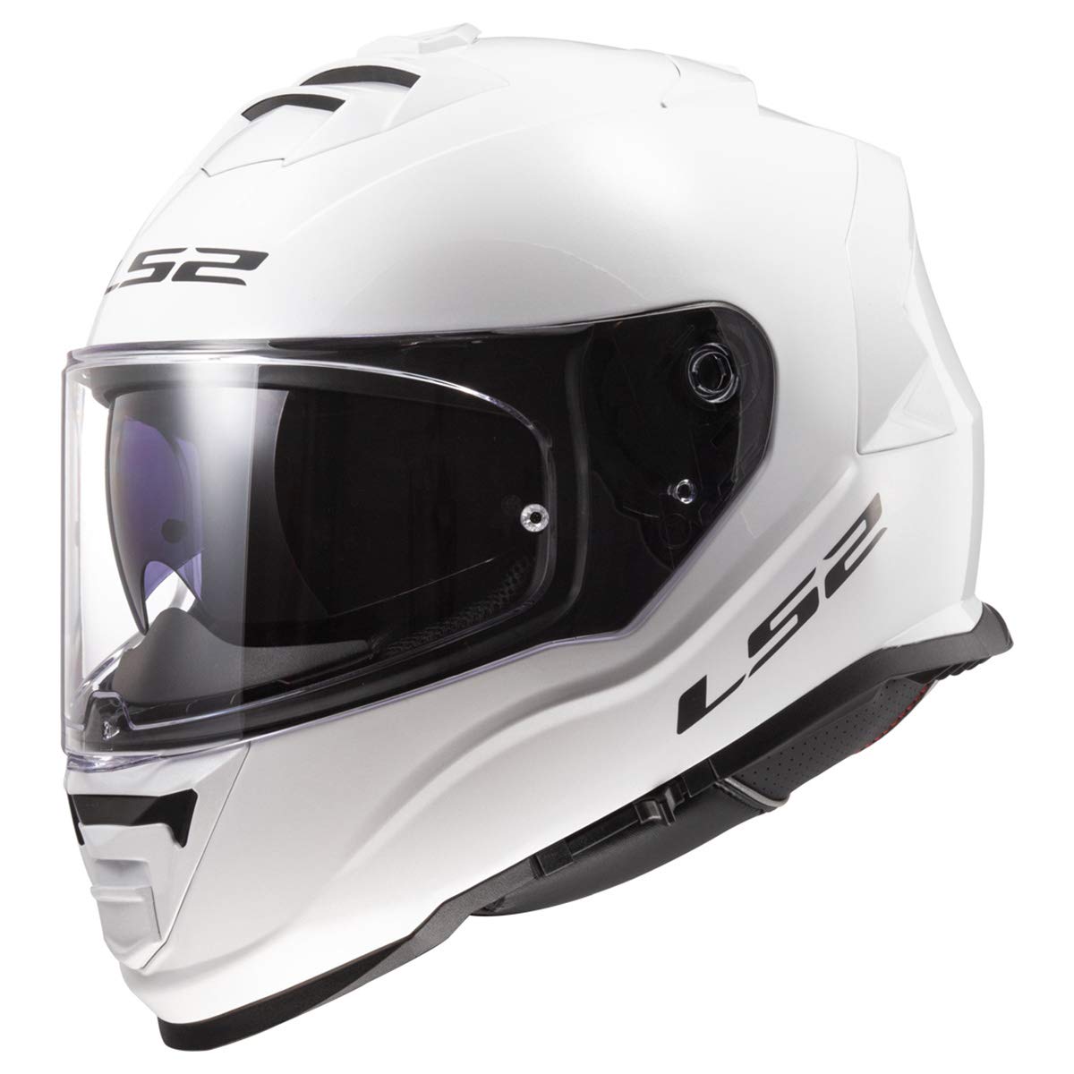 Ls2 Helmets Assault Full Face Motorcycle Helmet W/Sunshield (Gloss White - X-Small)